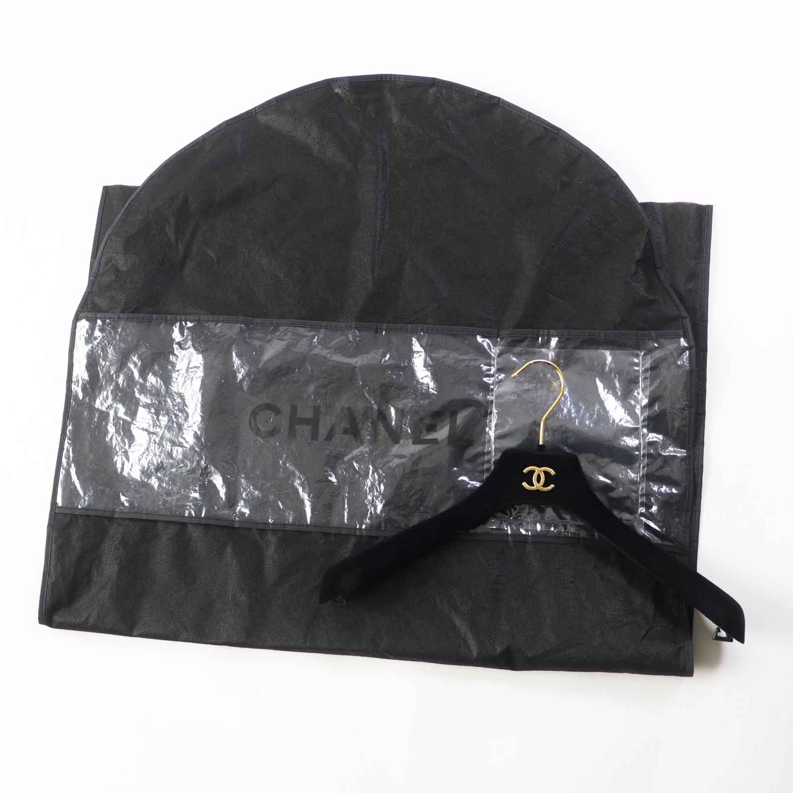 Chanel Wool COCO Mark Emblem Jacket Black