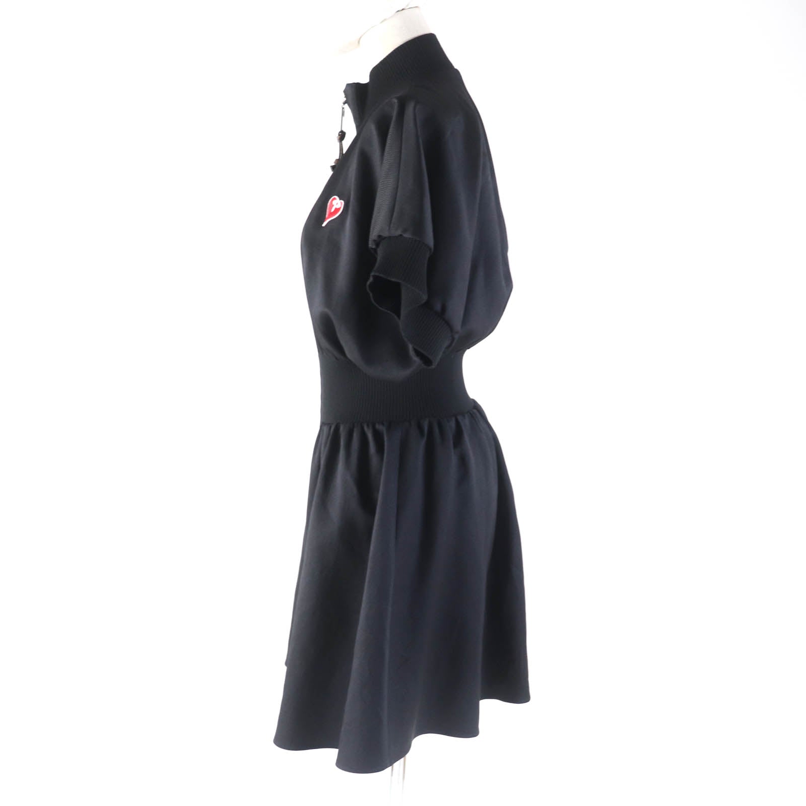 Louis Vuitton Wool Silk Zip Up Dress