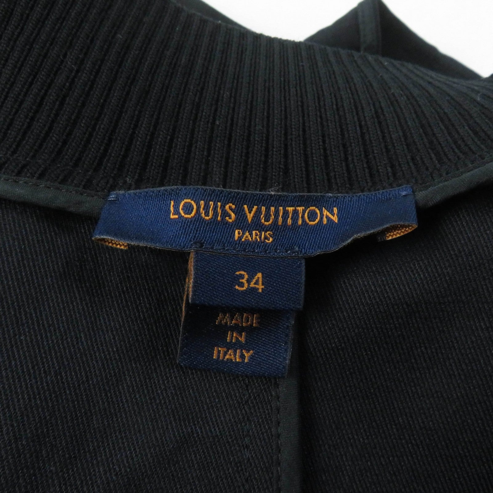 Louis Vuitton Wool Silk Zip Up Dress