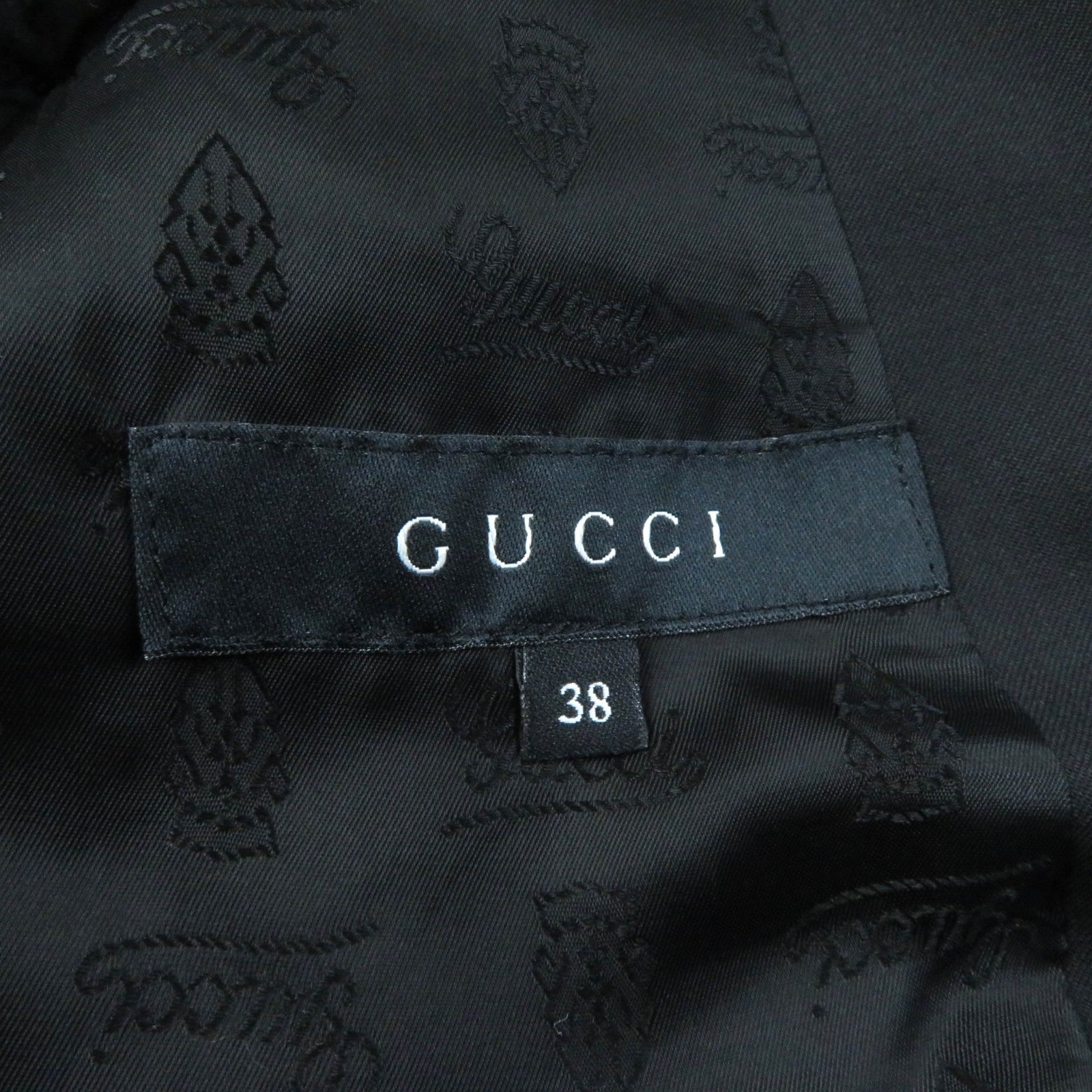 GUCCI Wool Single Jacket & Pleated Pants Suit