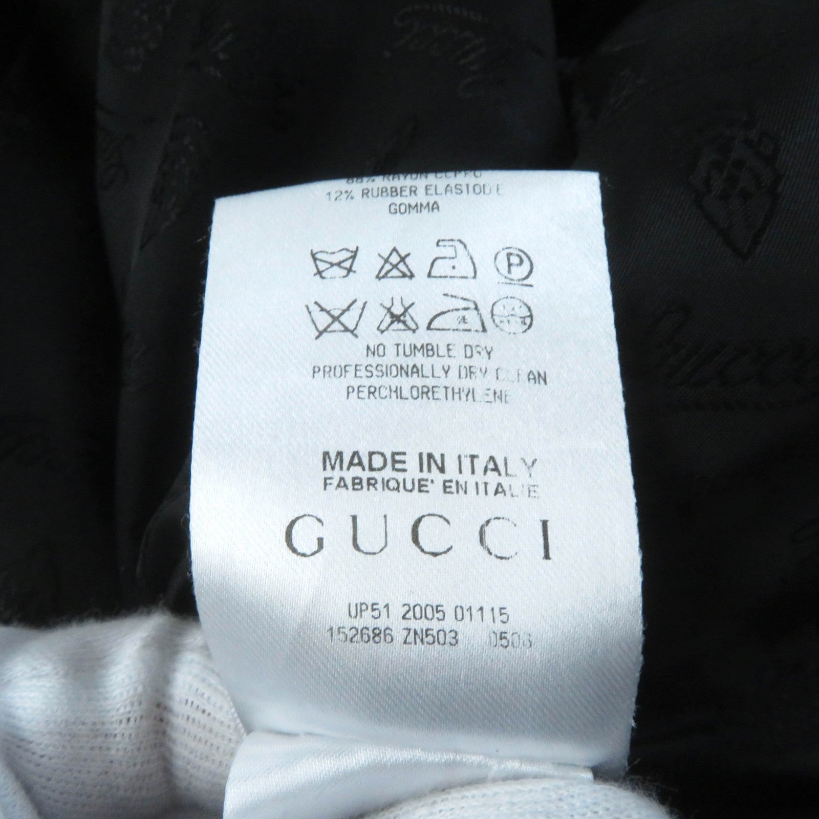 GUCCI Wool Single Jacket & Pleated Pants Suit