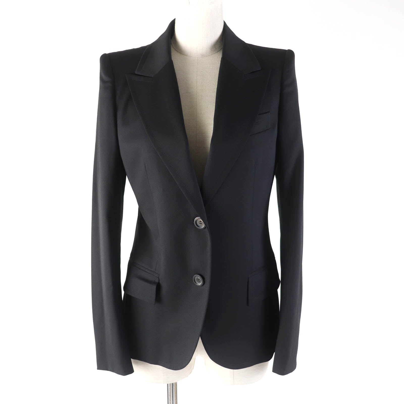 GUCCI Wool Single Jacket & Pleated Pants Suit