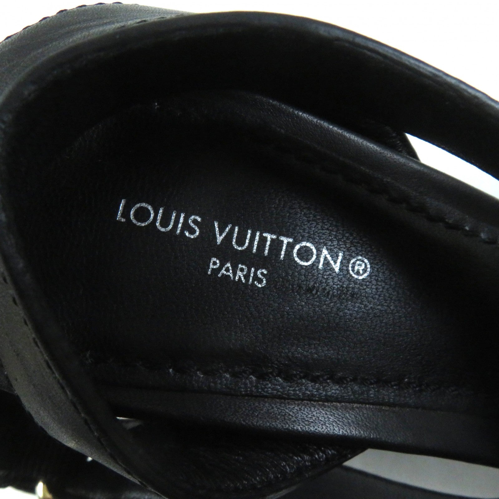 Louis Vuitton Monogram Mahina Leather Sandals