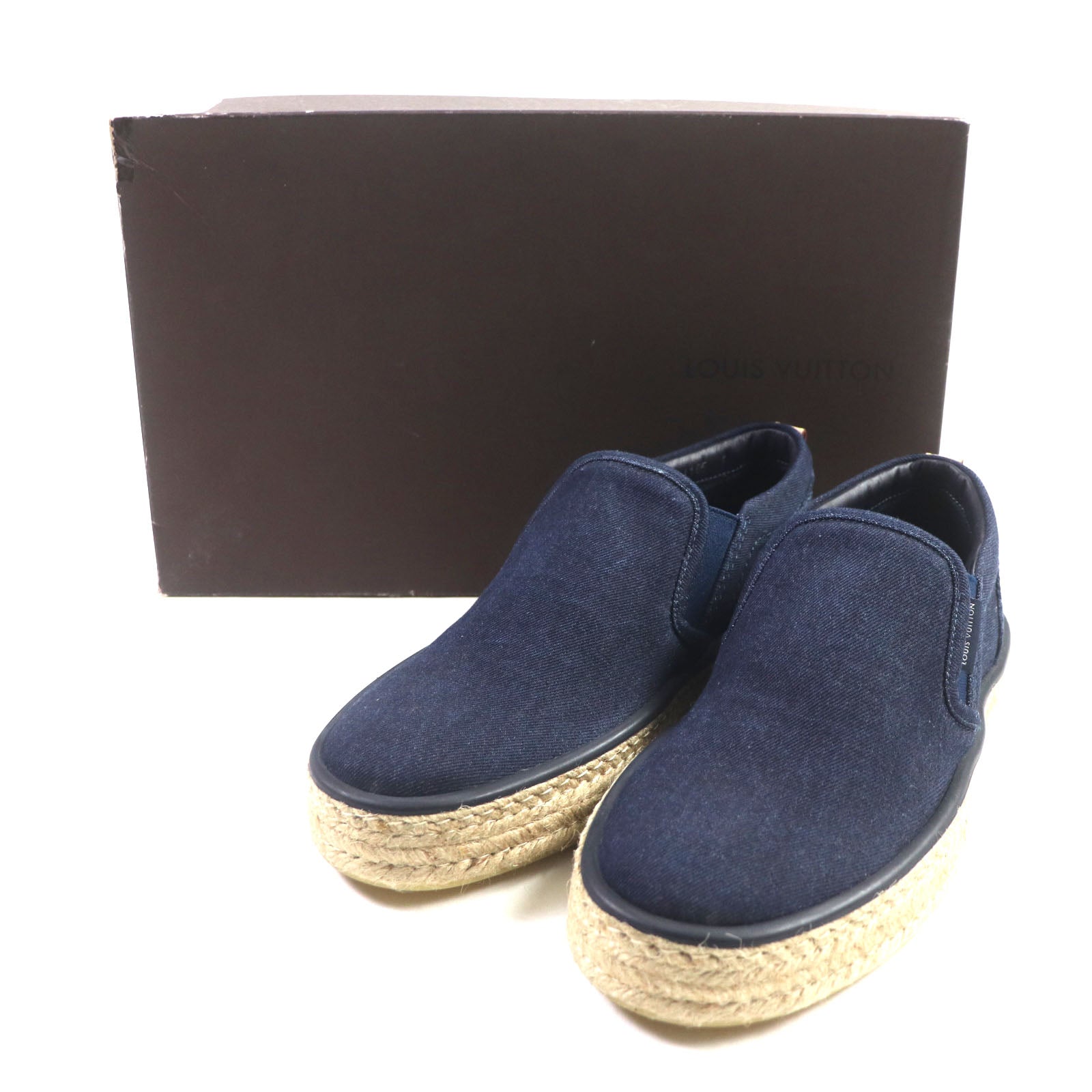 Louis Vuitton Damier Espadrilles Denim Shoes