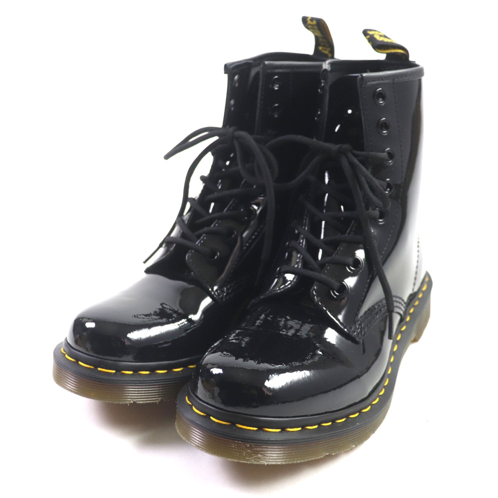 Dr.Martens 1460W Patent Leather Boots Black