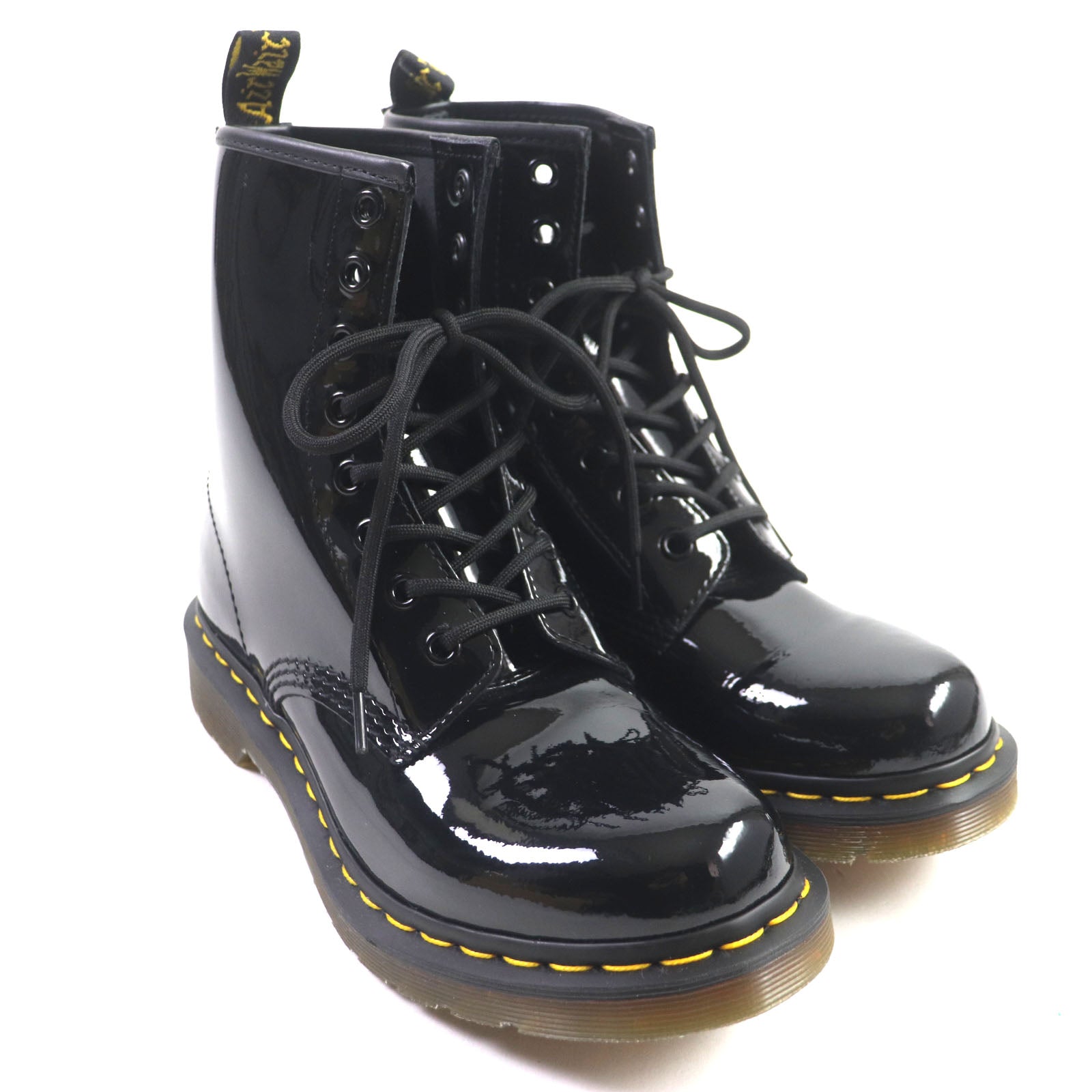 Dr.Martens 1460W Patent Leather Boots Black