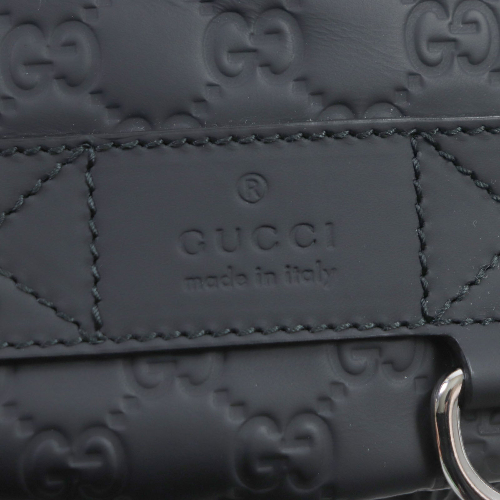 Gucci Leather Body Bag Black 246409