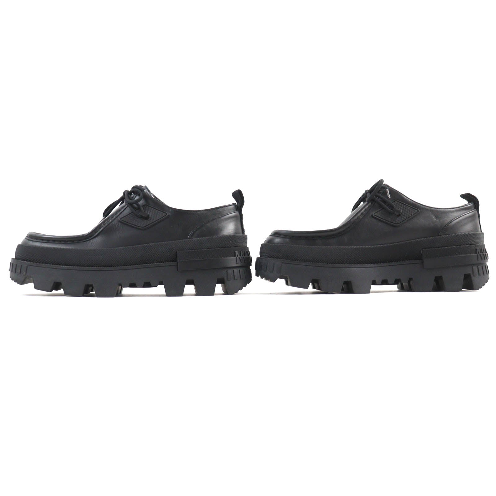 Moncler Leather Shoes Black 38 Women