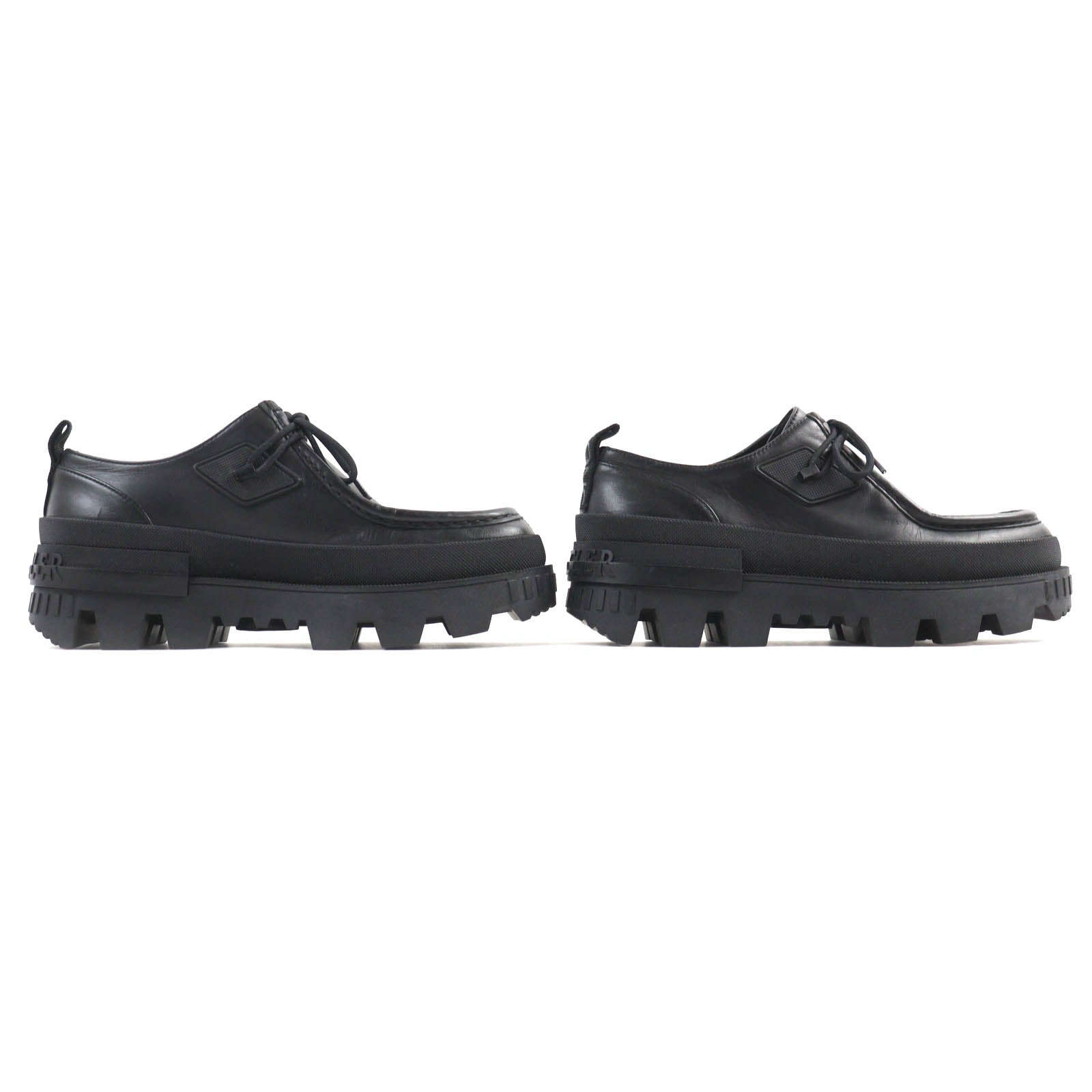 Moncler Leather Shoes Black 38 Women