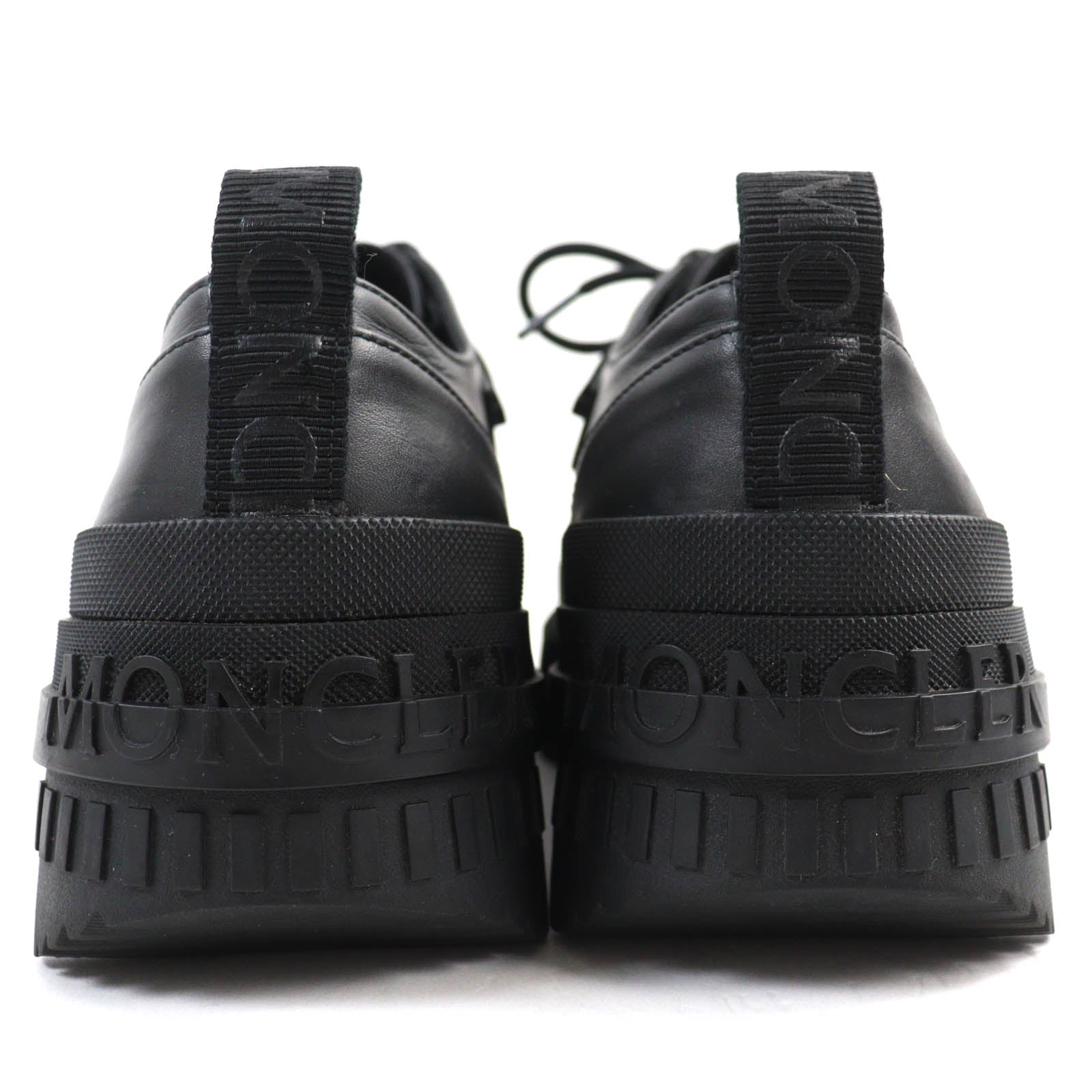 Moncler Leather Shoes Black 38 Women