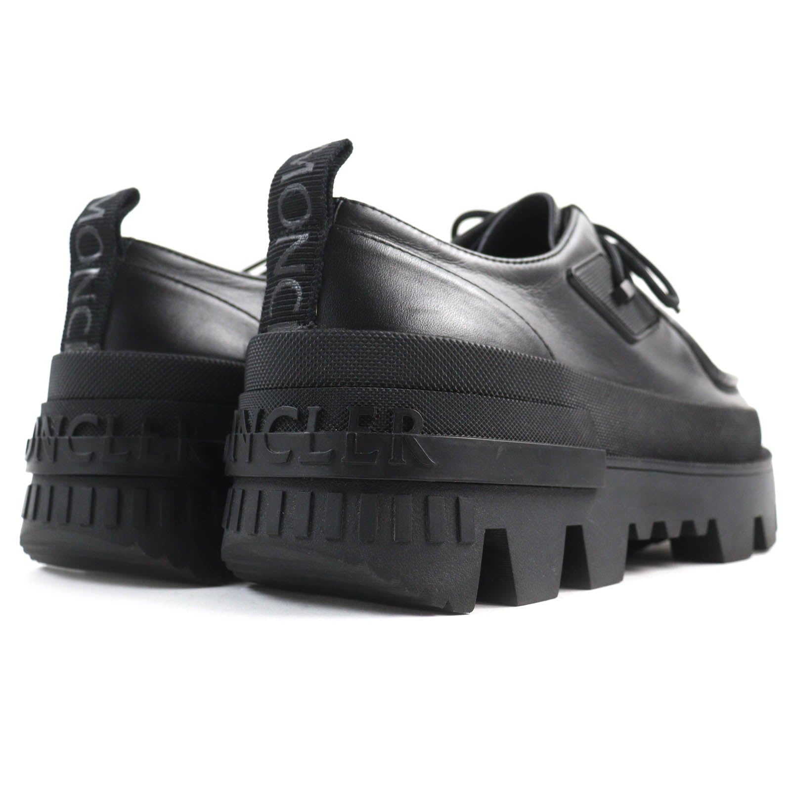 Moncler Leather Shoes Black 38 Women