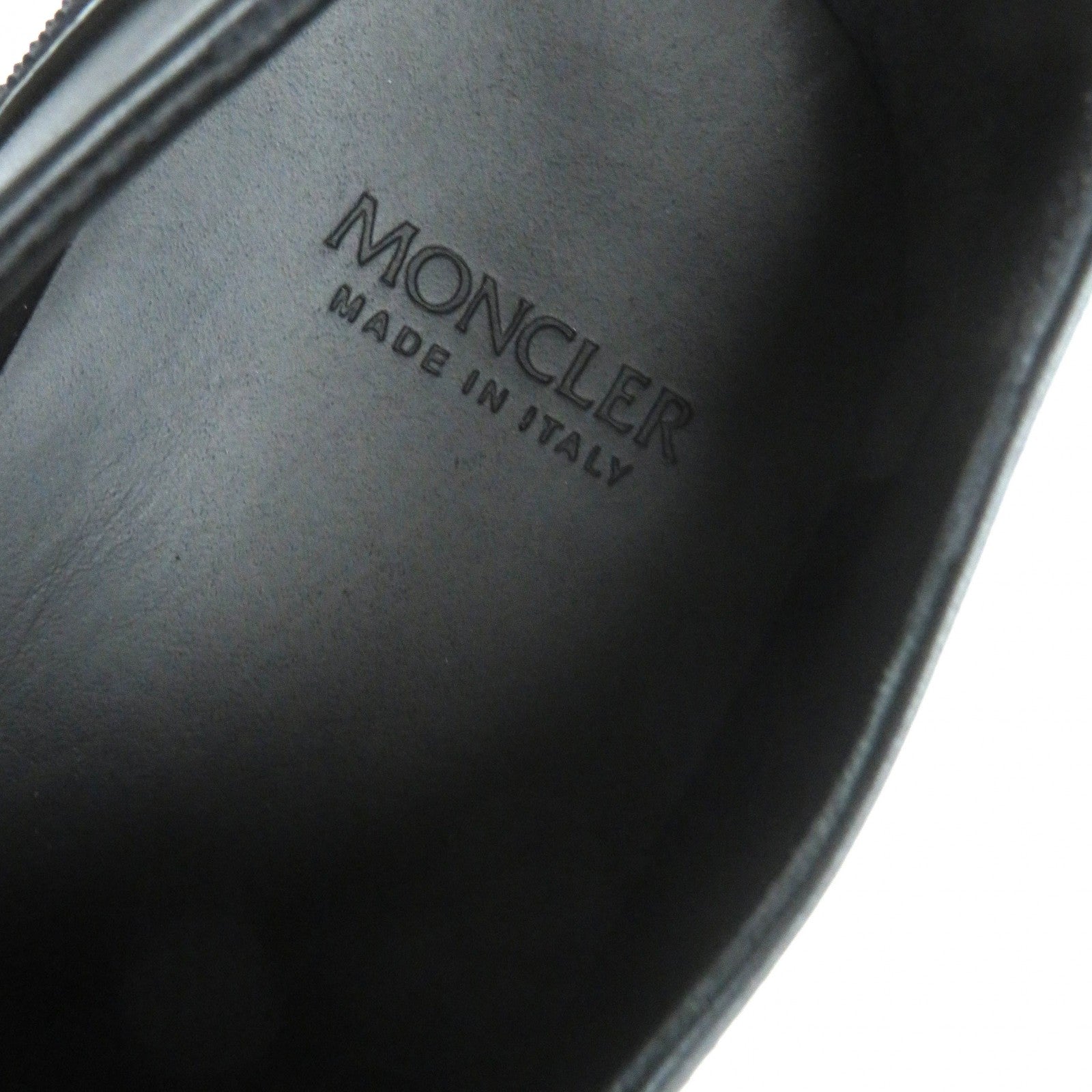 Moncler Leather Shoes Black 38 Women