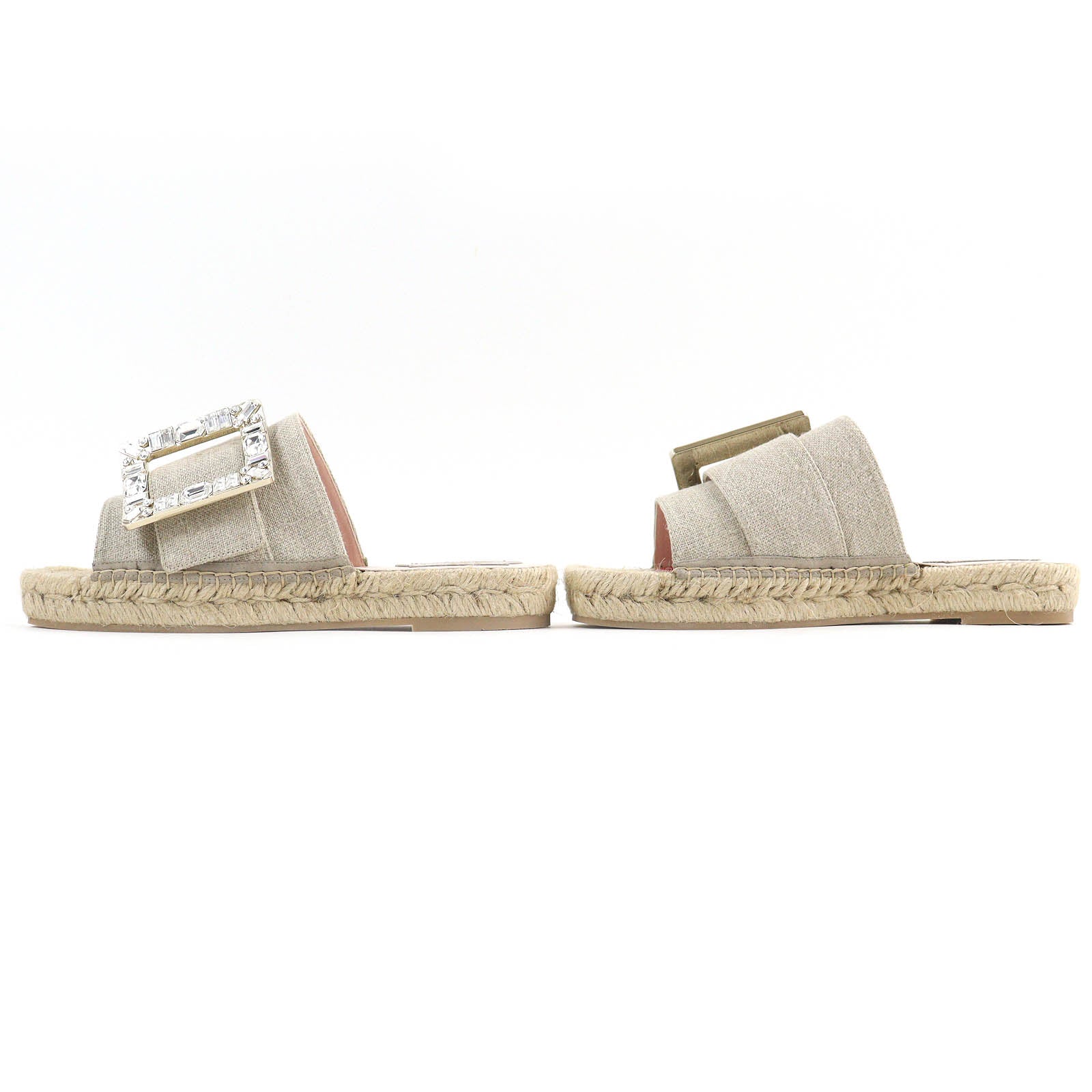 Roger Vivier Strass Buckle Jeweled Espadrilles