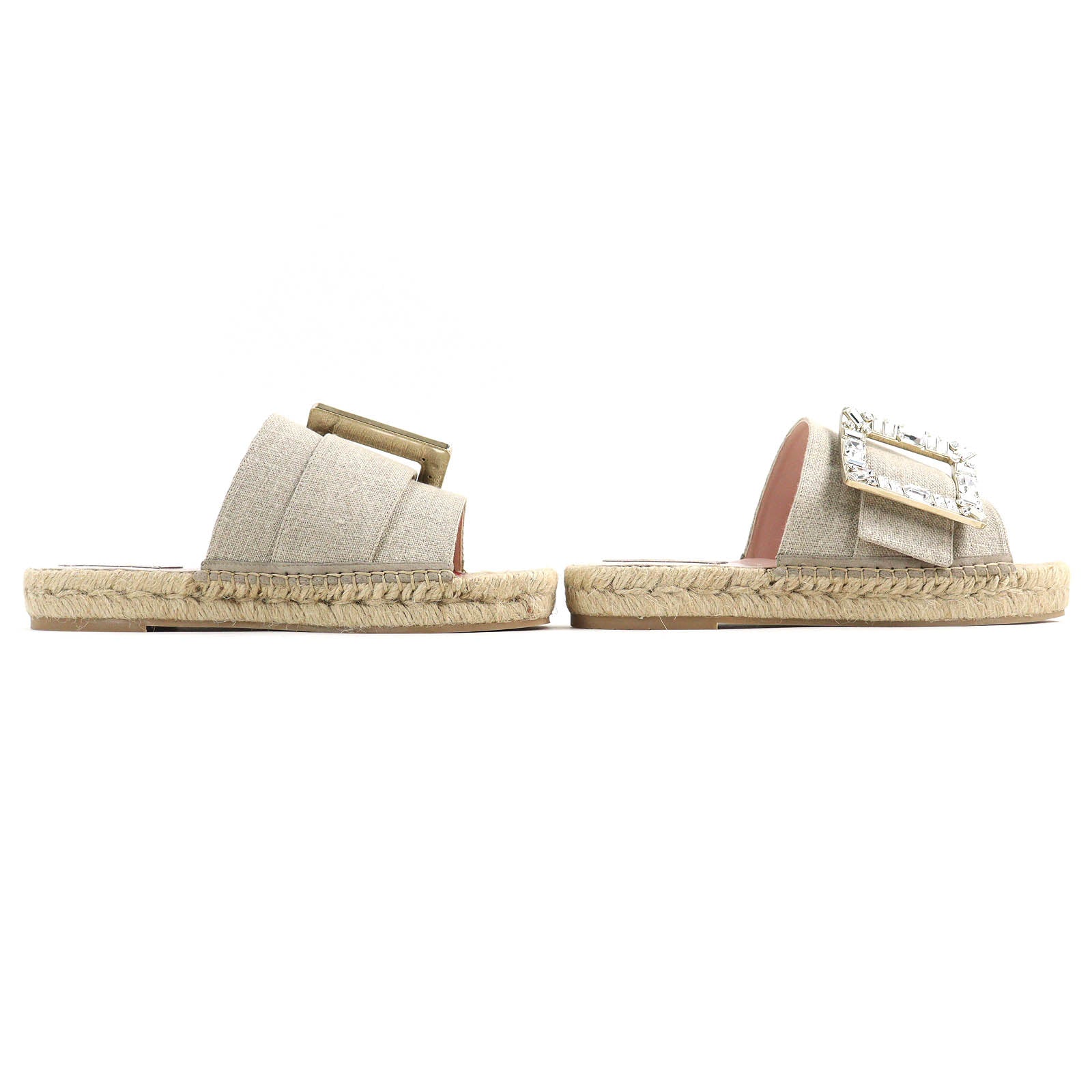 Roger Vivier Strass Buckle Jeweled Espadrilles