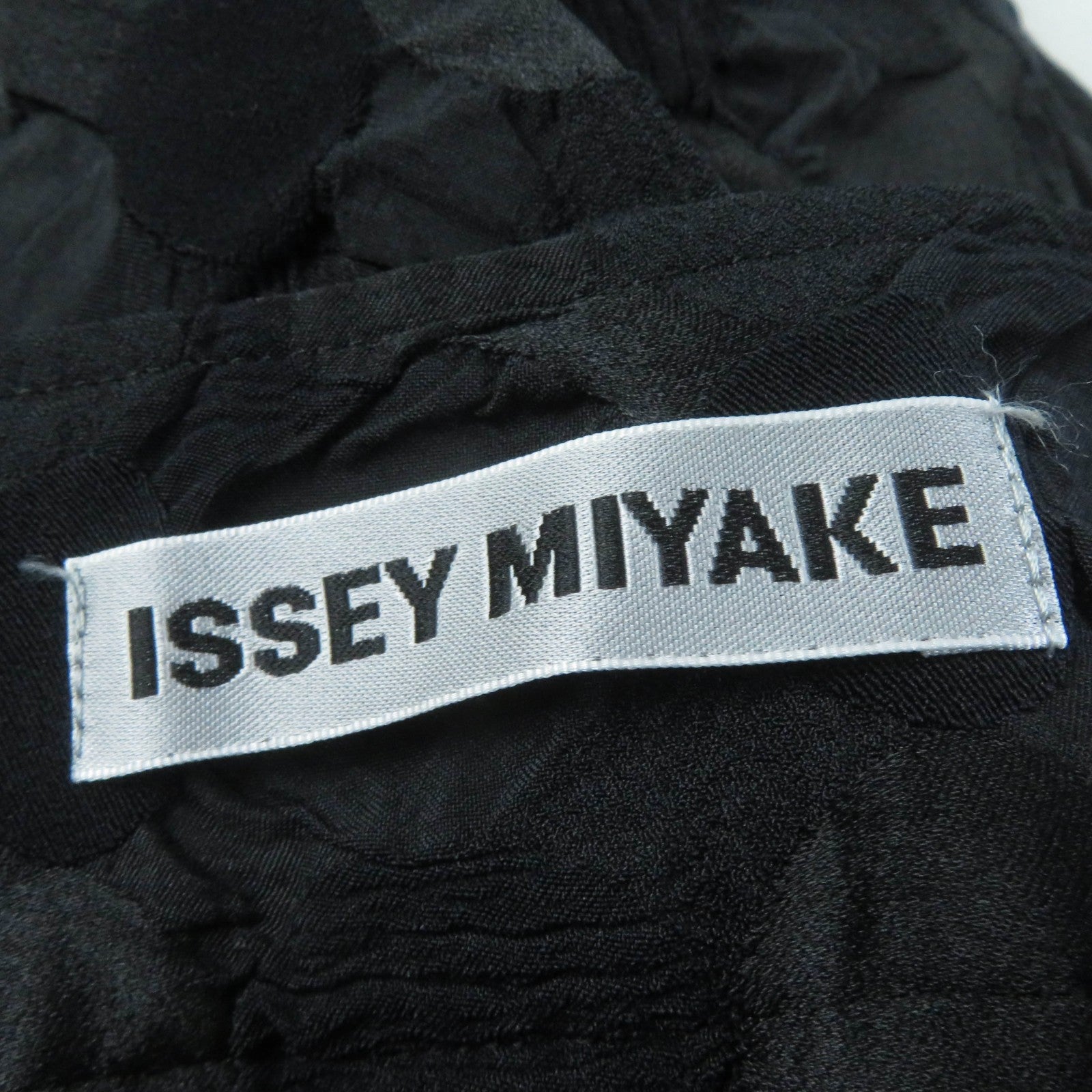 Issey Miyake Patterned Pants Black Women