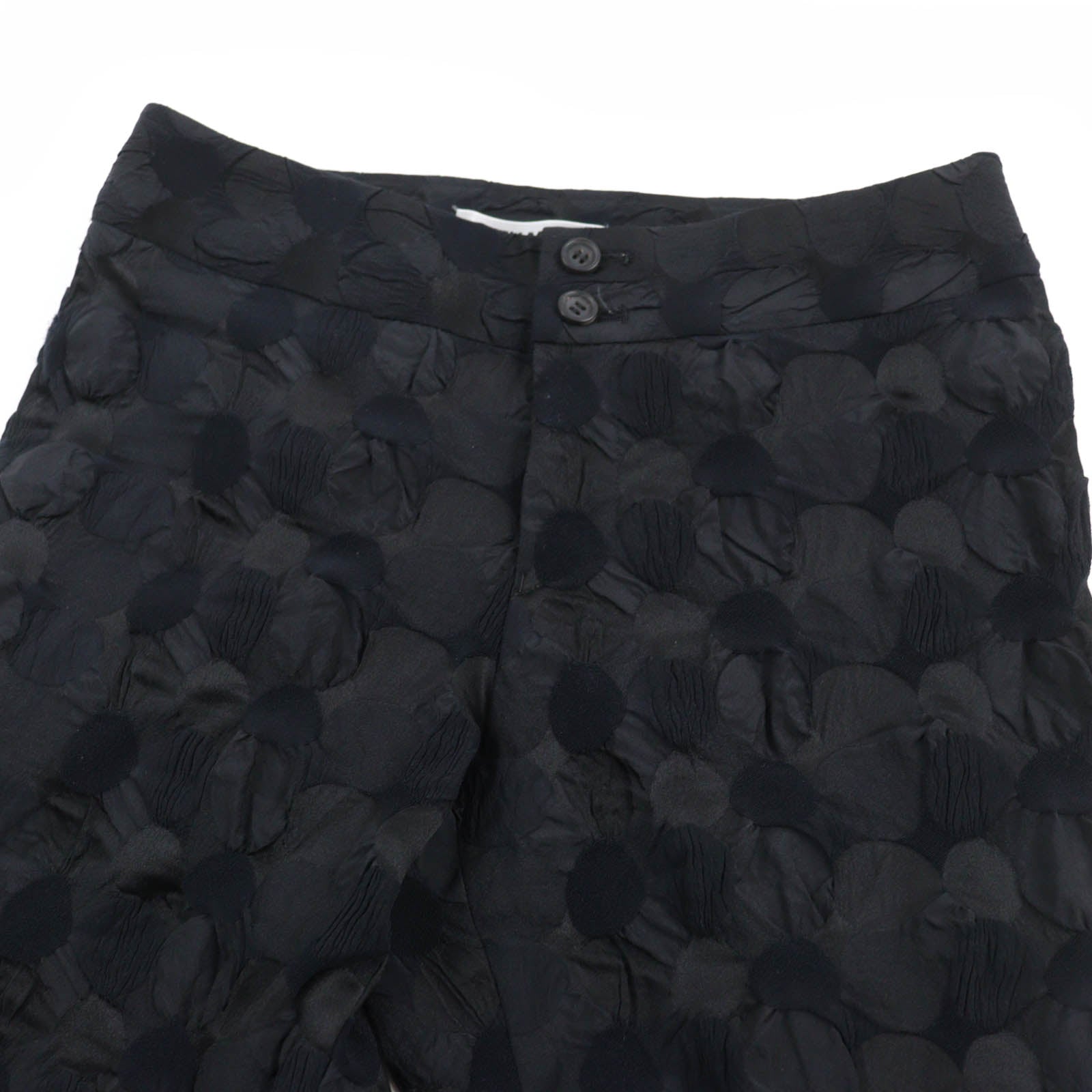 Issey Miyake Patterned Pants Black Women