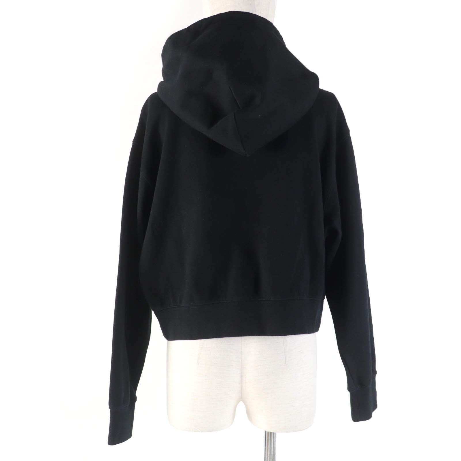 Dolce & Gabbana Black Cropped Pullover Hoodie