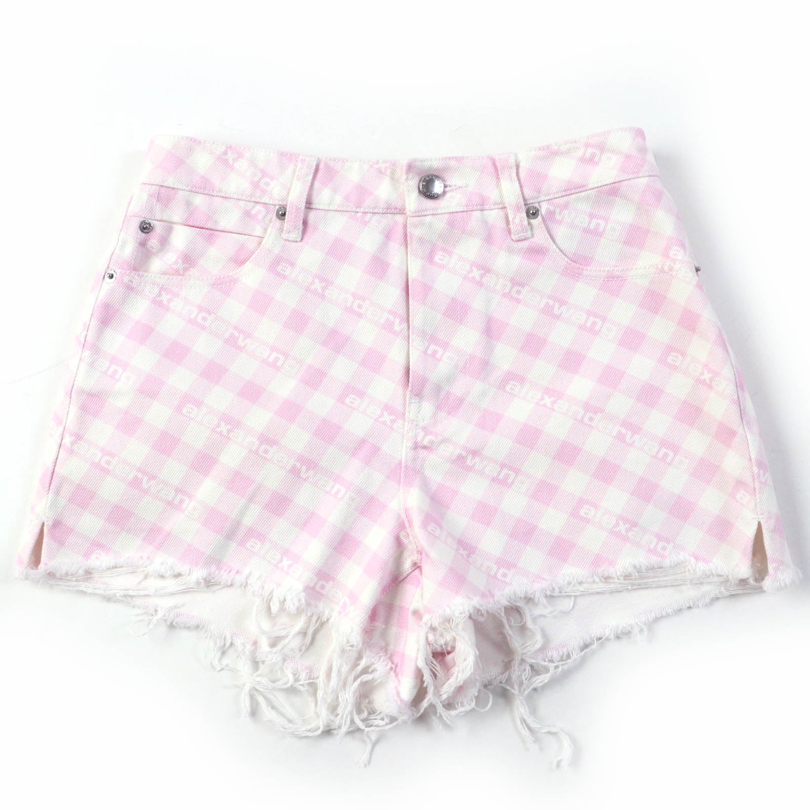 Alexander Wang BITE SHOAT Denim Shorts Pink