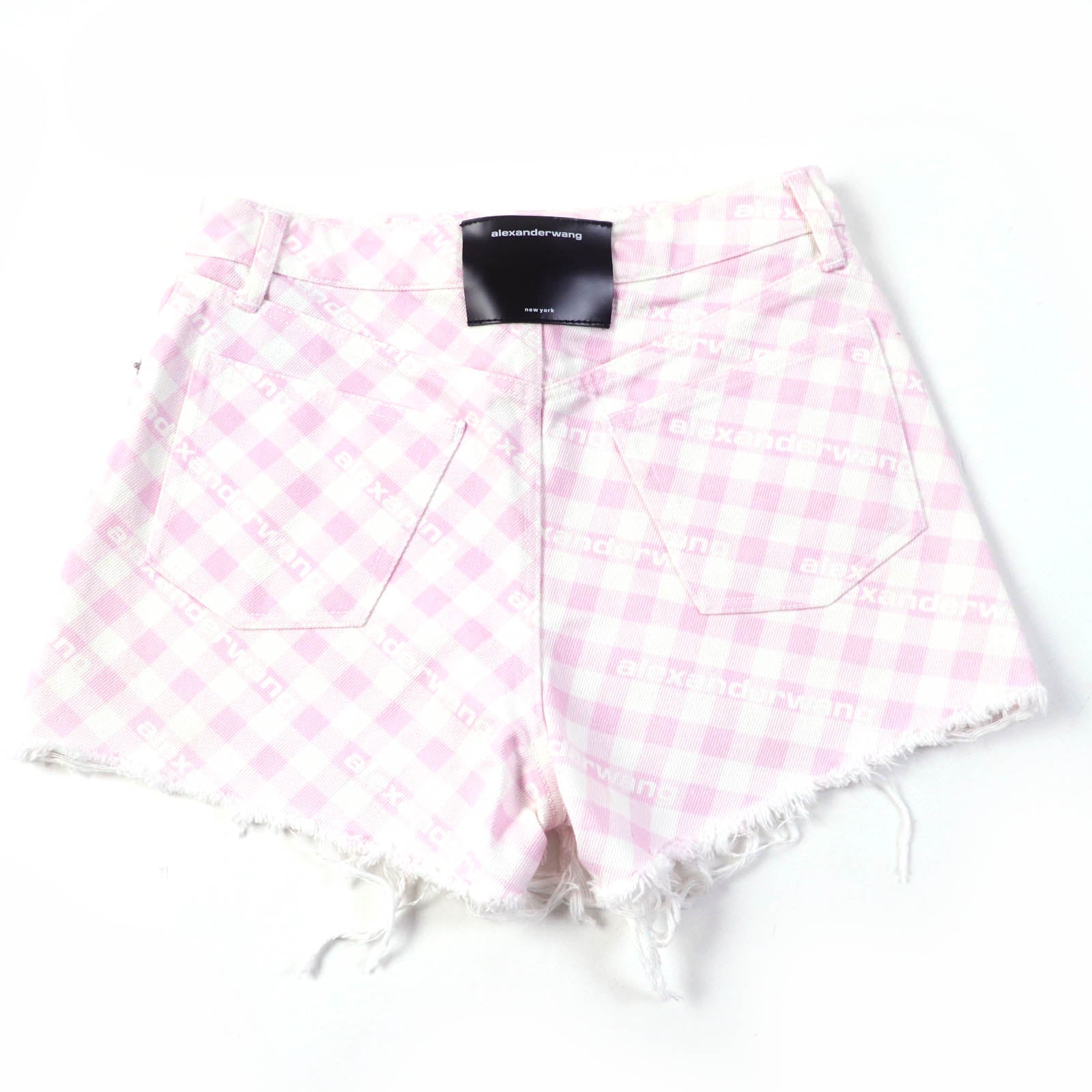 Alexander Wang BITE SHOAT Denim Shorts Pink