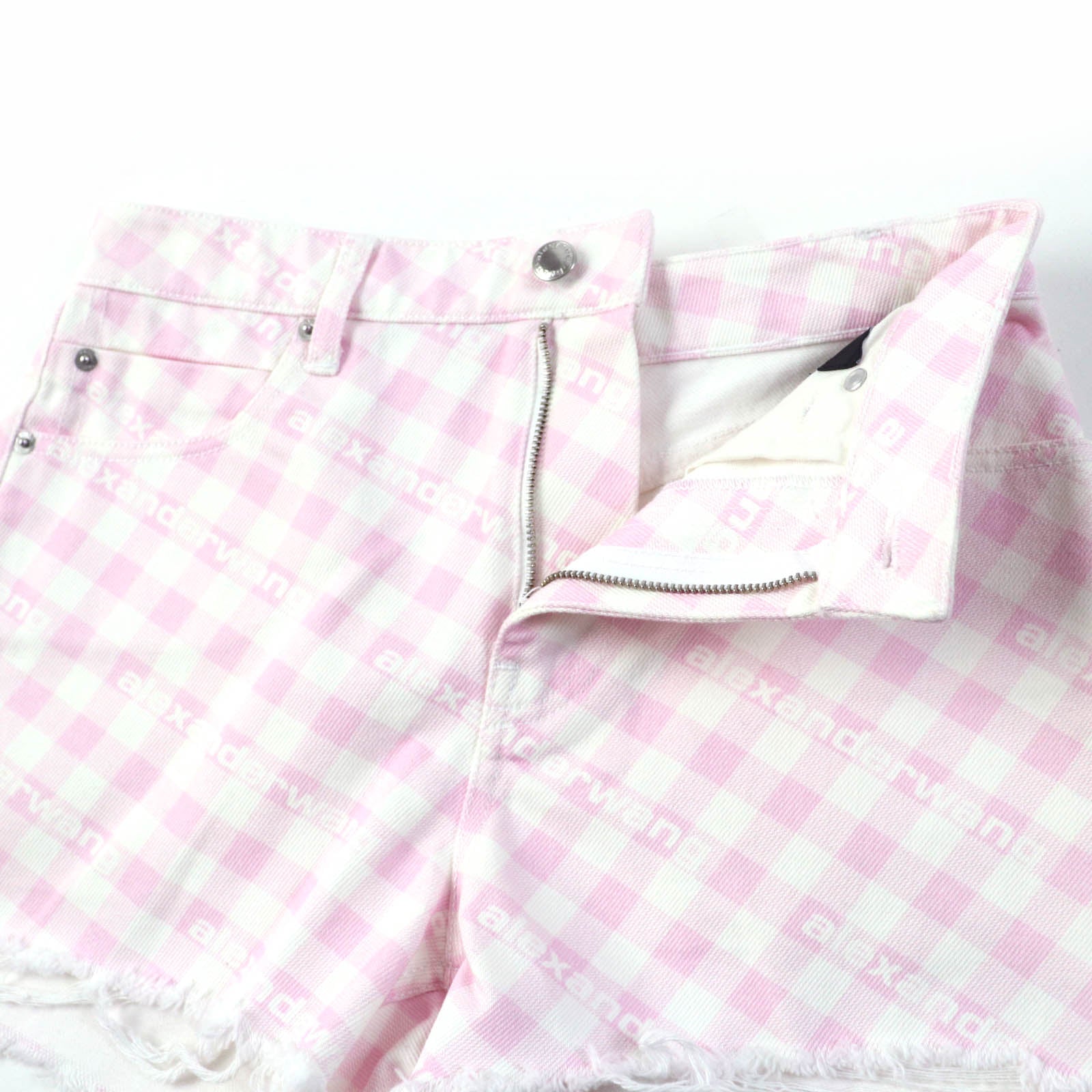 Alexander Wang BITE SHOAT Denim Shorts Pink