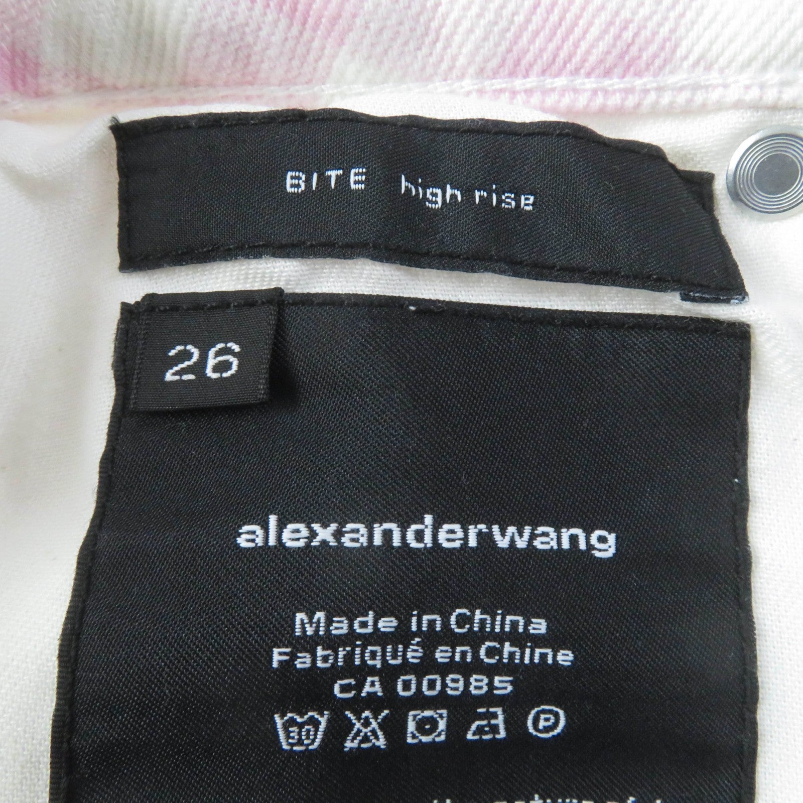 Alexander Wang BITE SHOAT Denim Shorts Pink