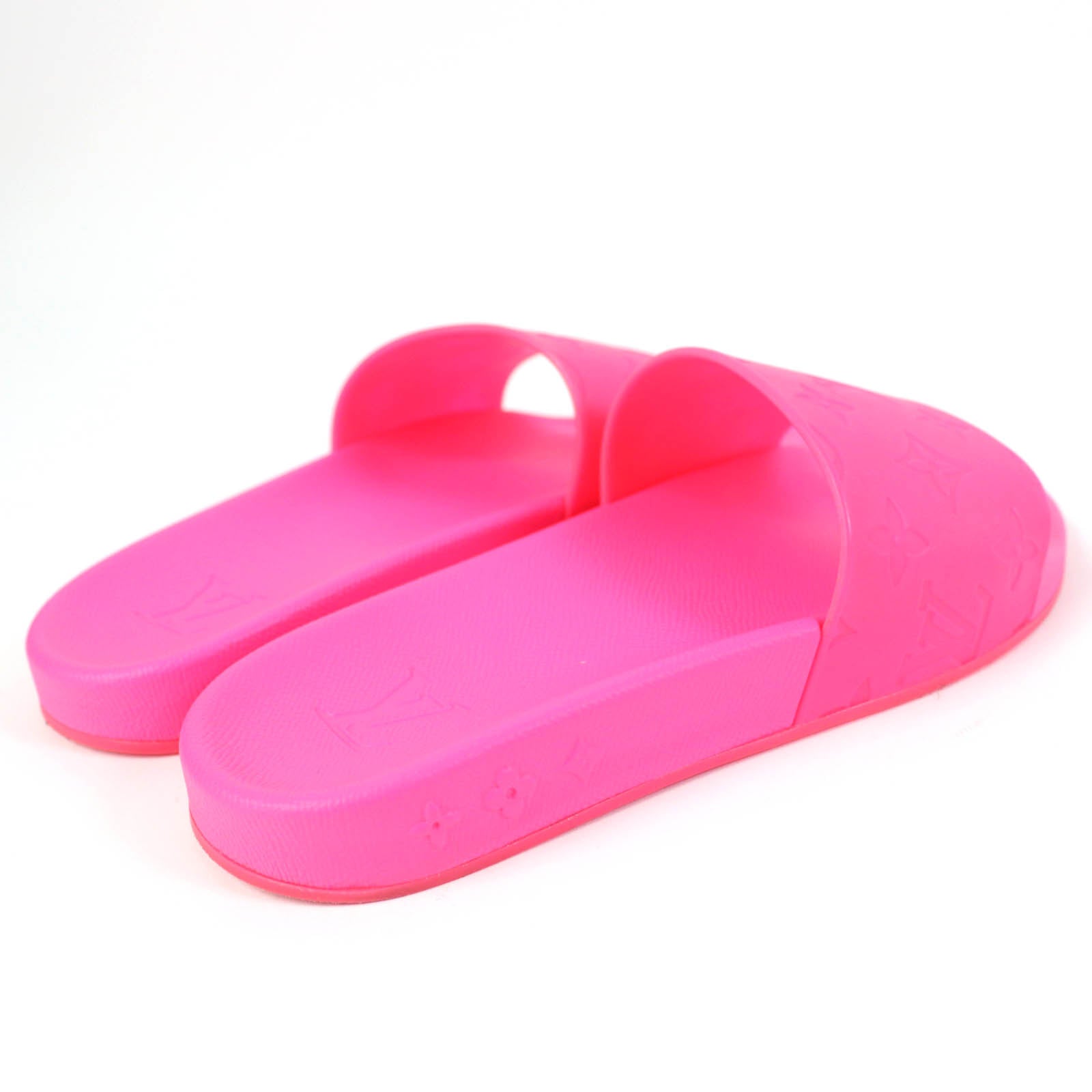 Louis Vuitton Monogram Slide Sandals Pink