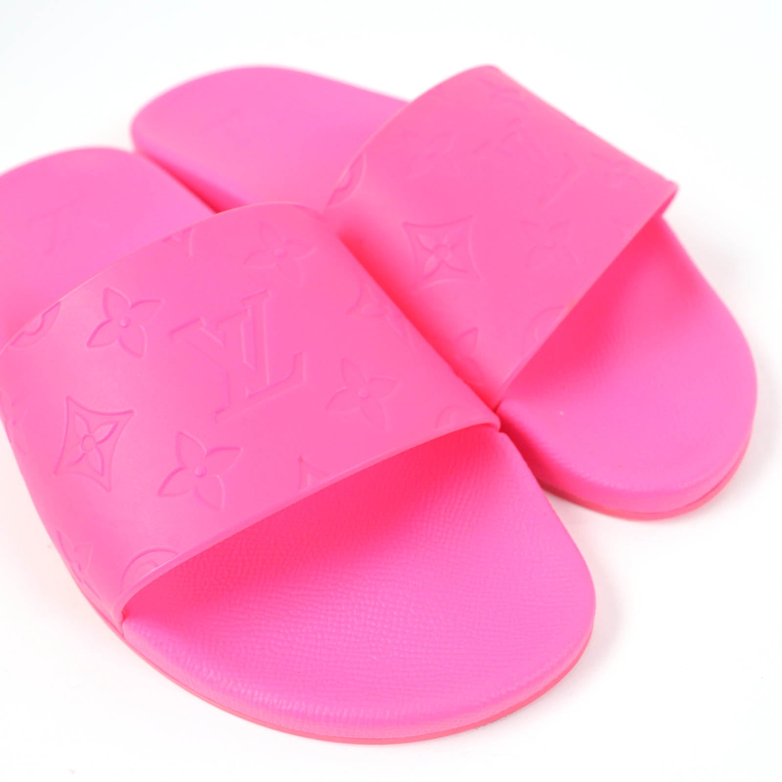 Louis Vuitton Monogram Slide Sandals Pink