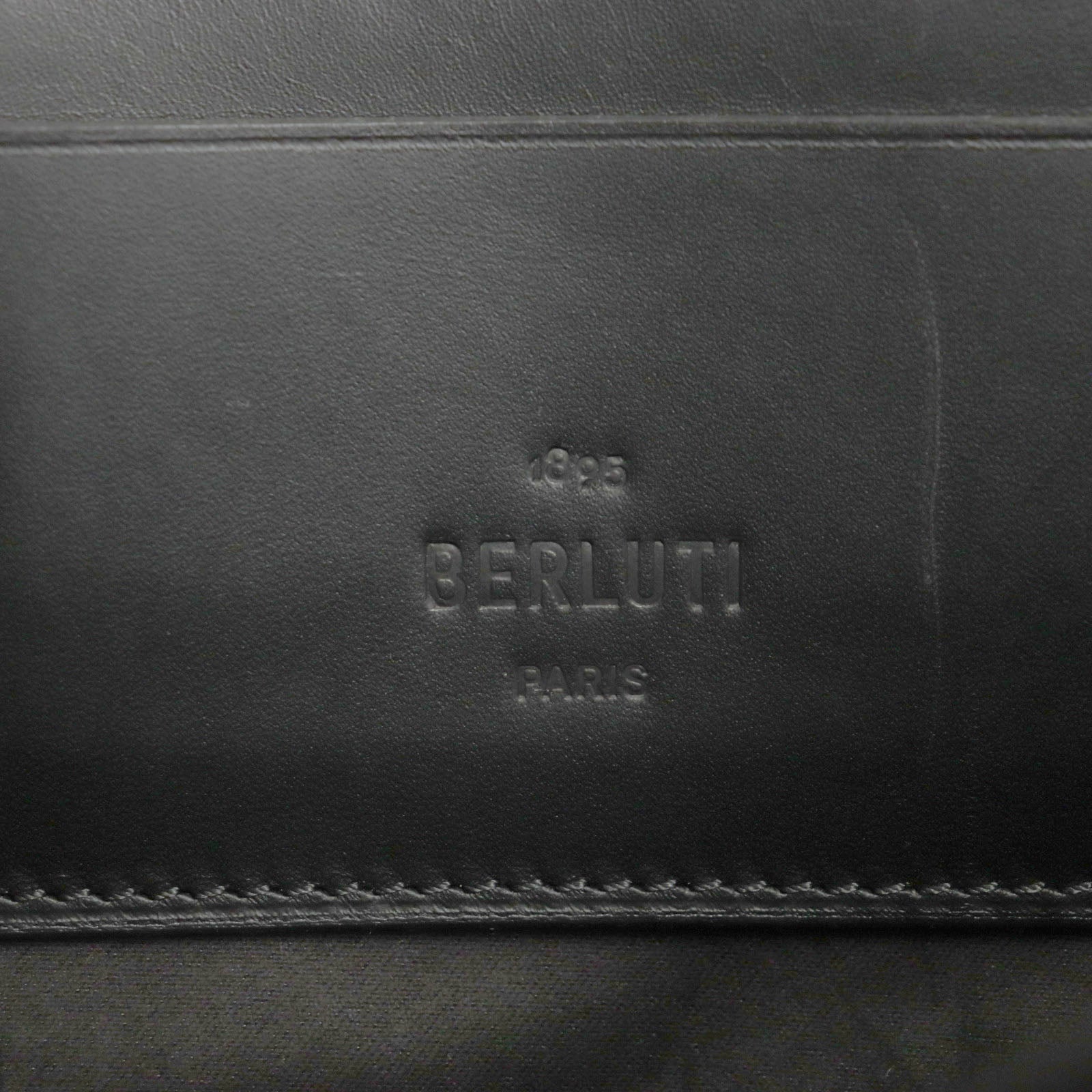 Berluti Nino GM Cacao Intenso Leather Clutch