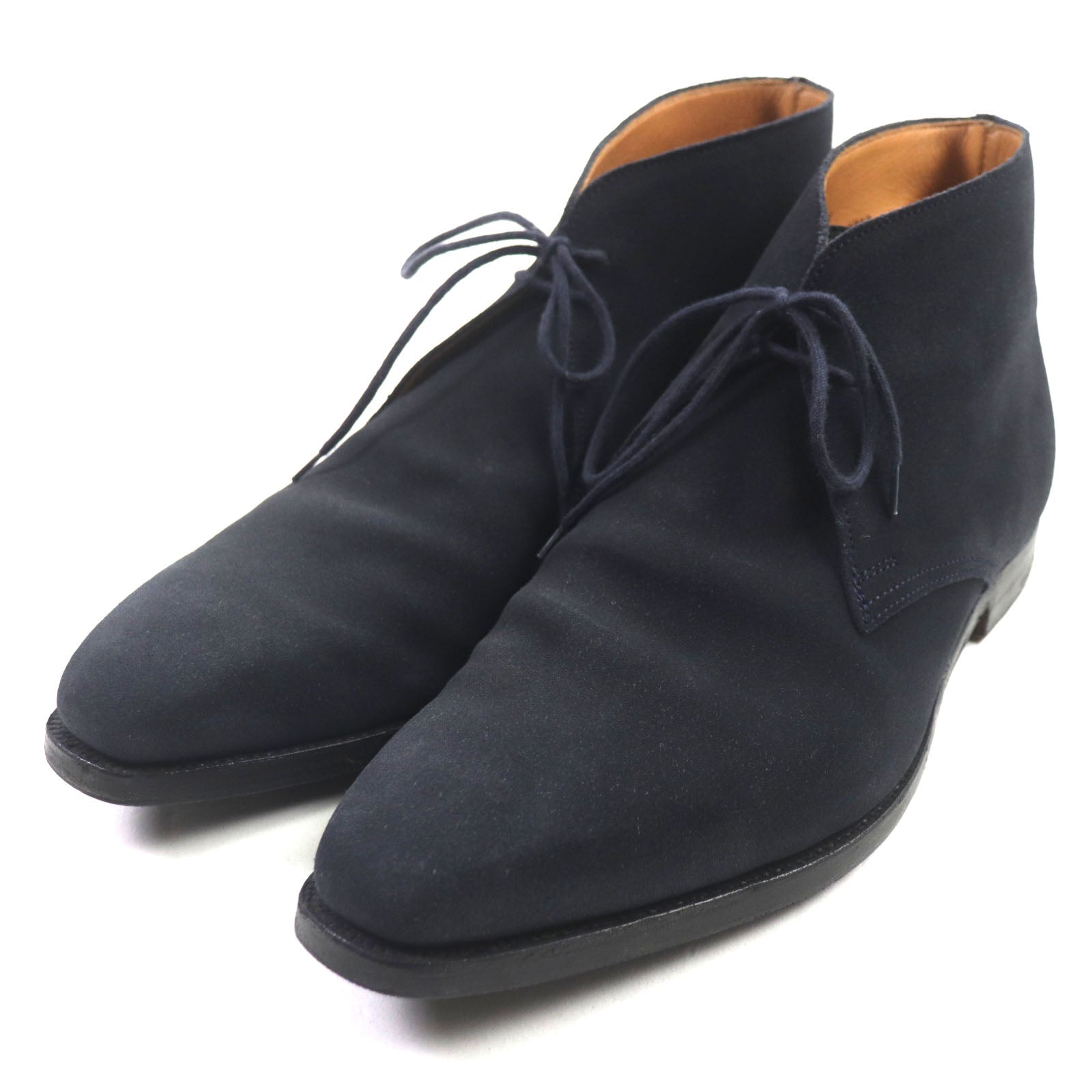 Crockett & Jones Tetbury Suede Chukka Boots Navy