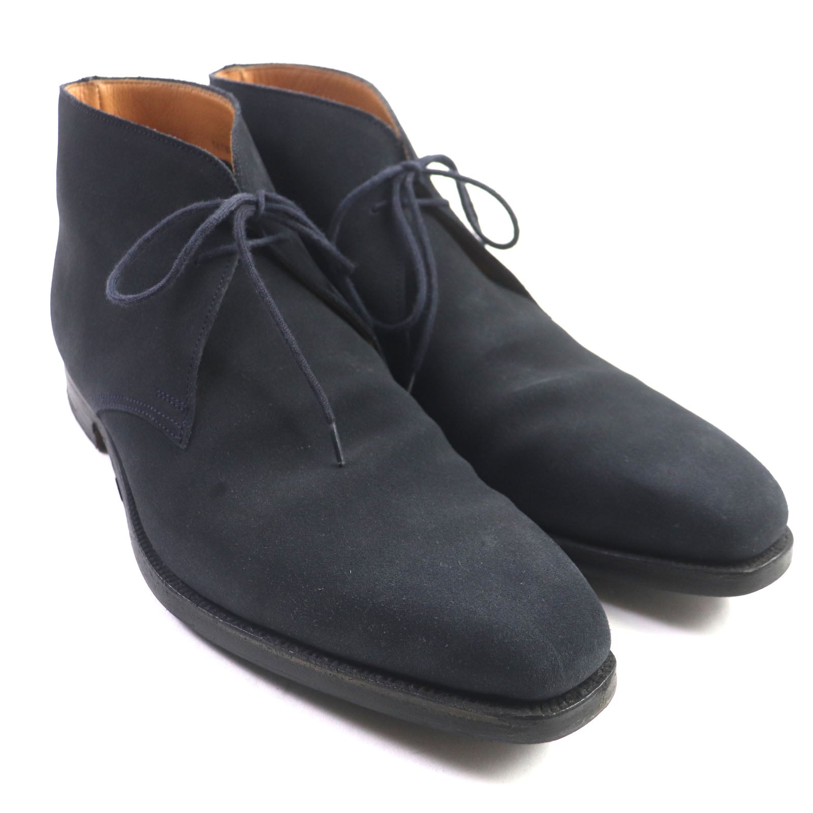 Crockett & Jones Tetbury Suede Chukka Boots Navy