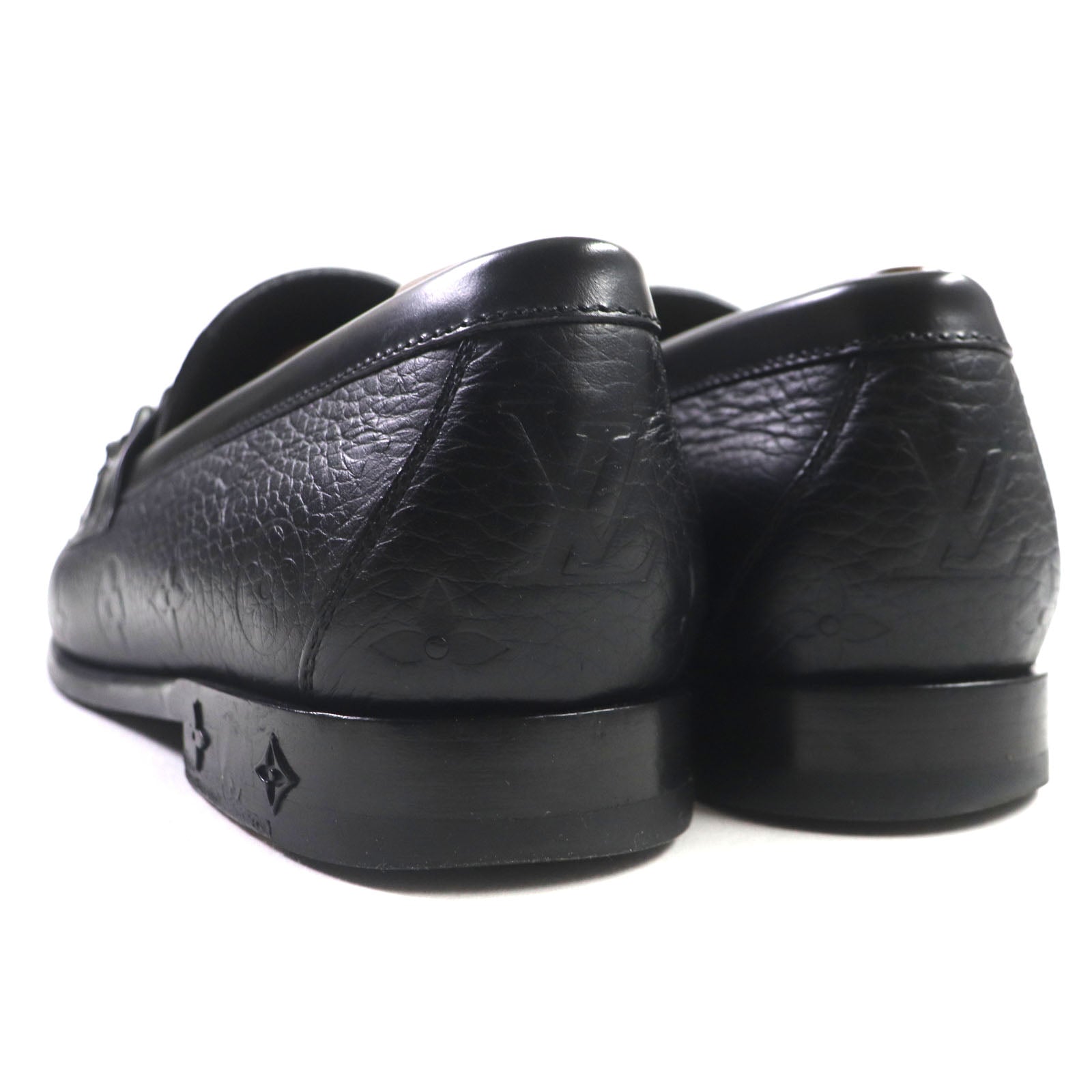 Louis Vuitton Monogram Chain Loafers Black