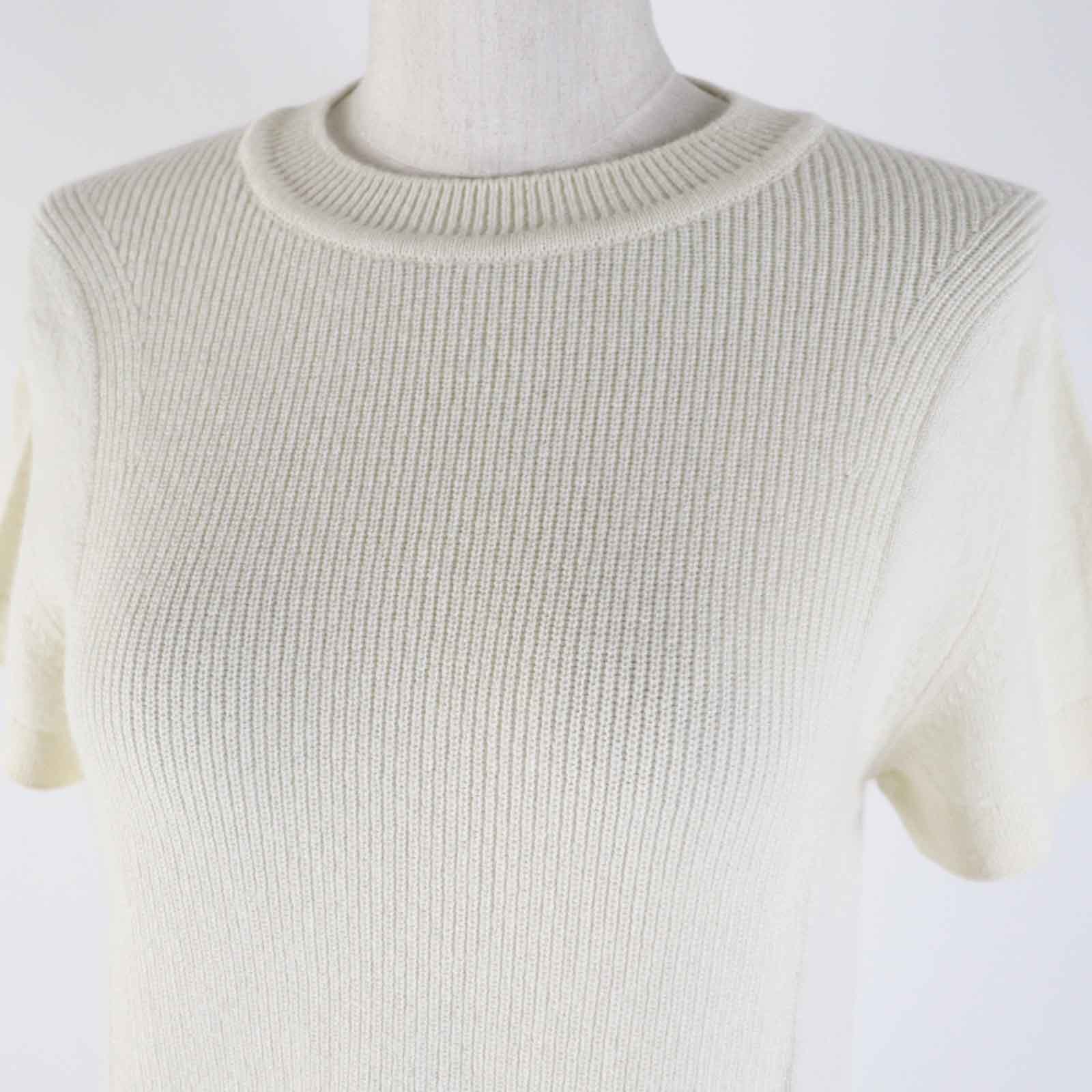 Hermes Cashmere Logo Knit T-Shirt Women