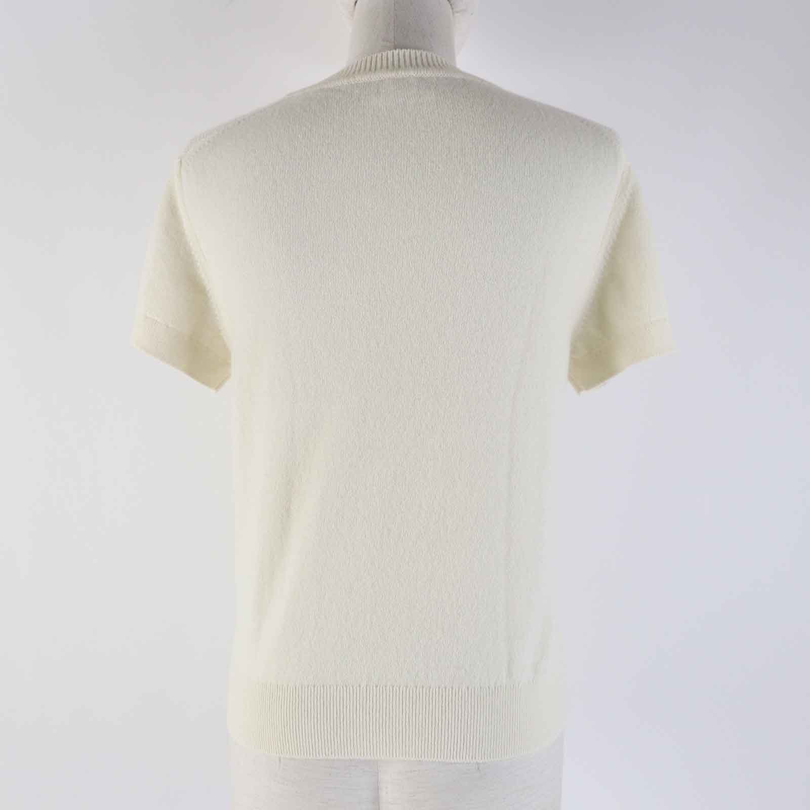 Hermes Cashmere Logo Knit T-Shirt Women