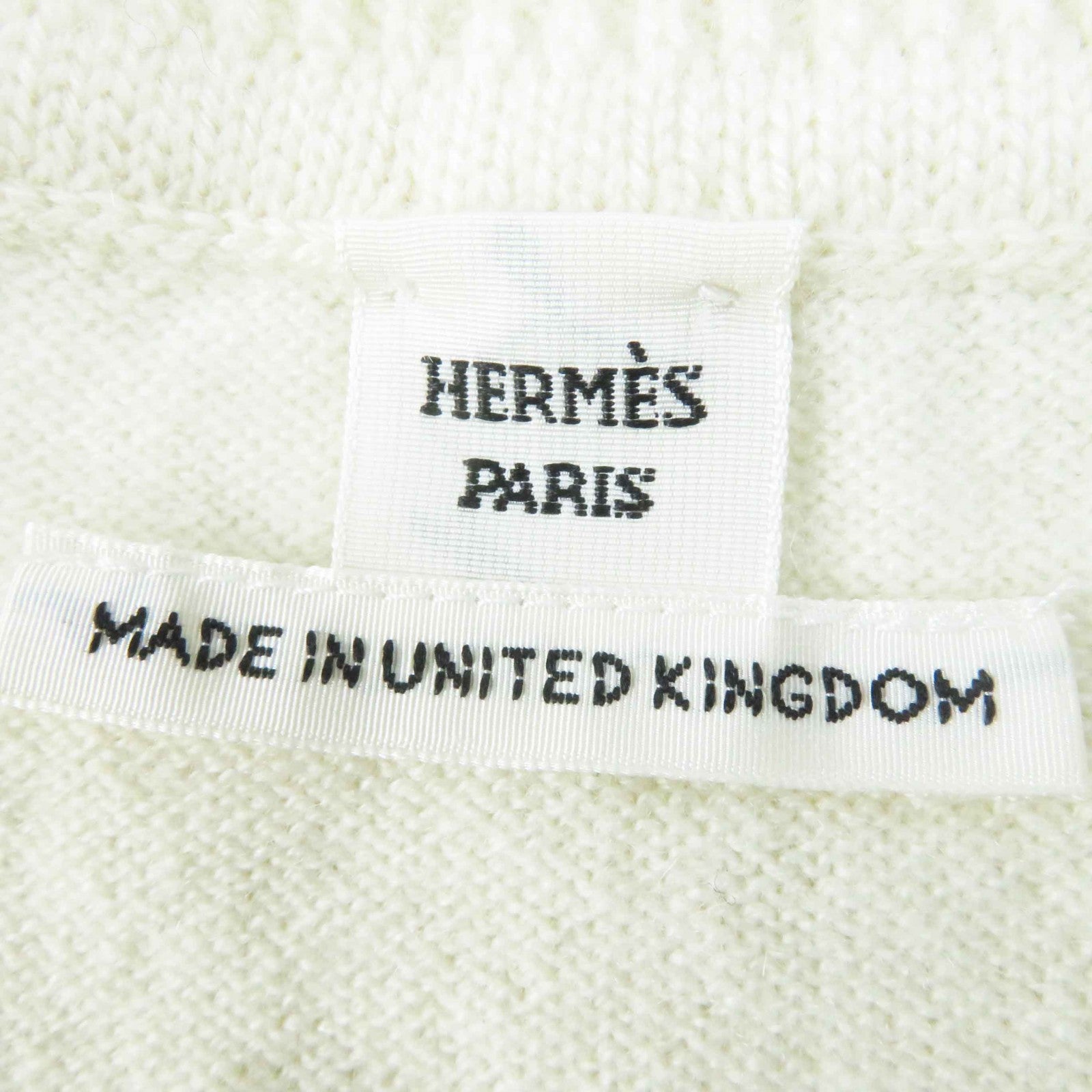 Hermes Cashmere Logo Knit T-Shirt Women