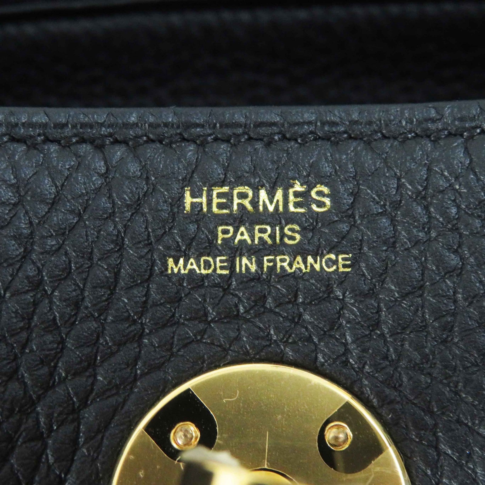 Hermes Lindy 26 Clemence Shoulder Bag Black