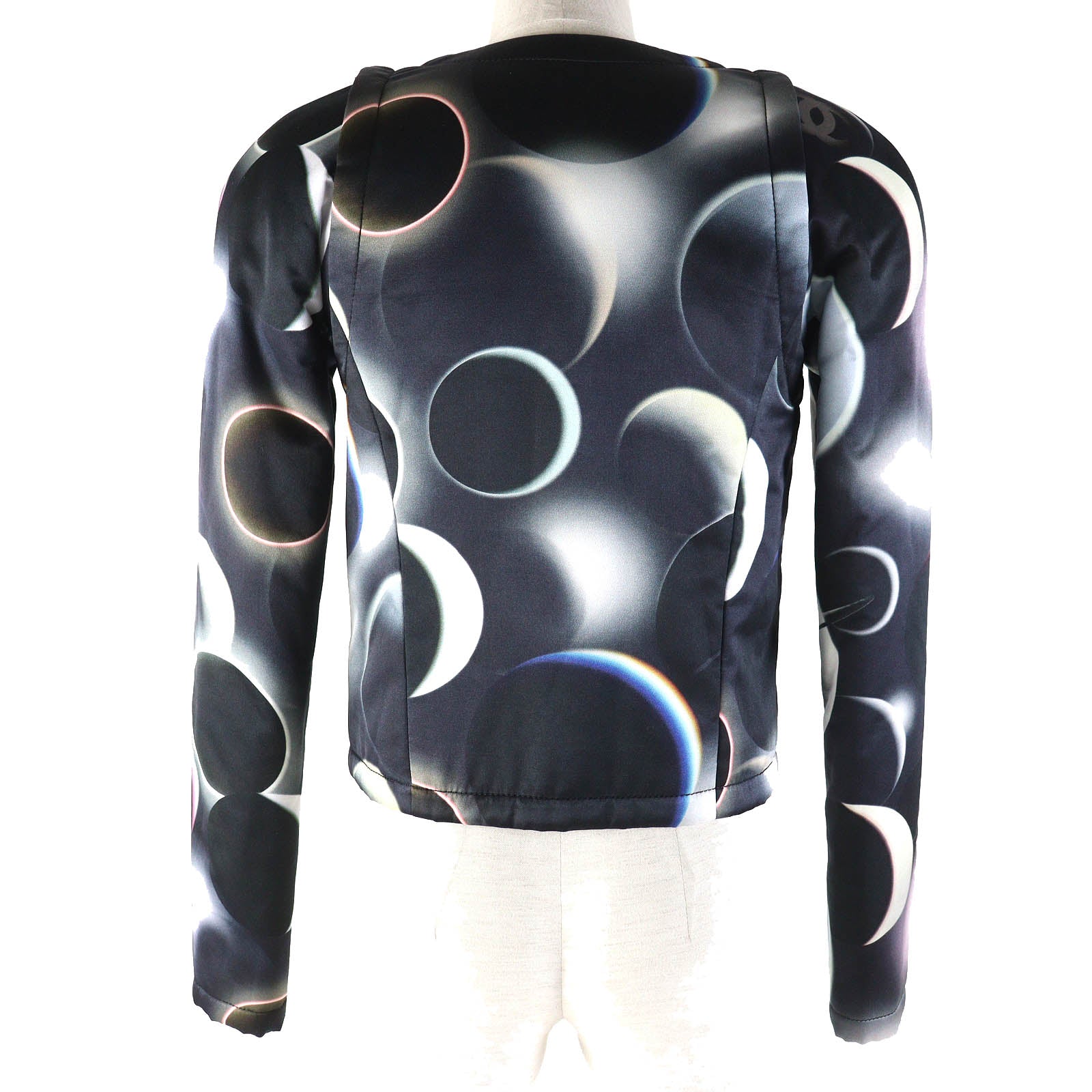 Chanel COCO Mark Button Print Jacket Black 34