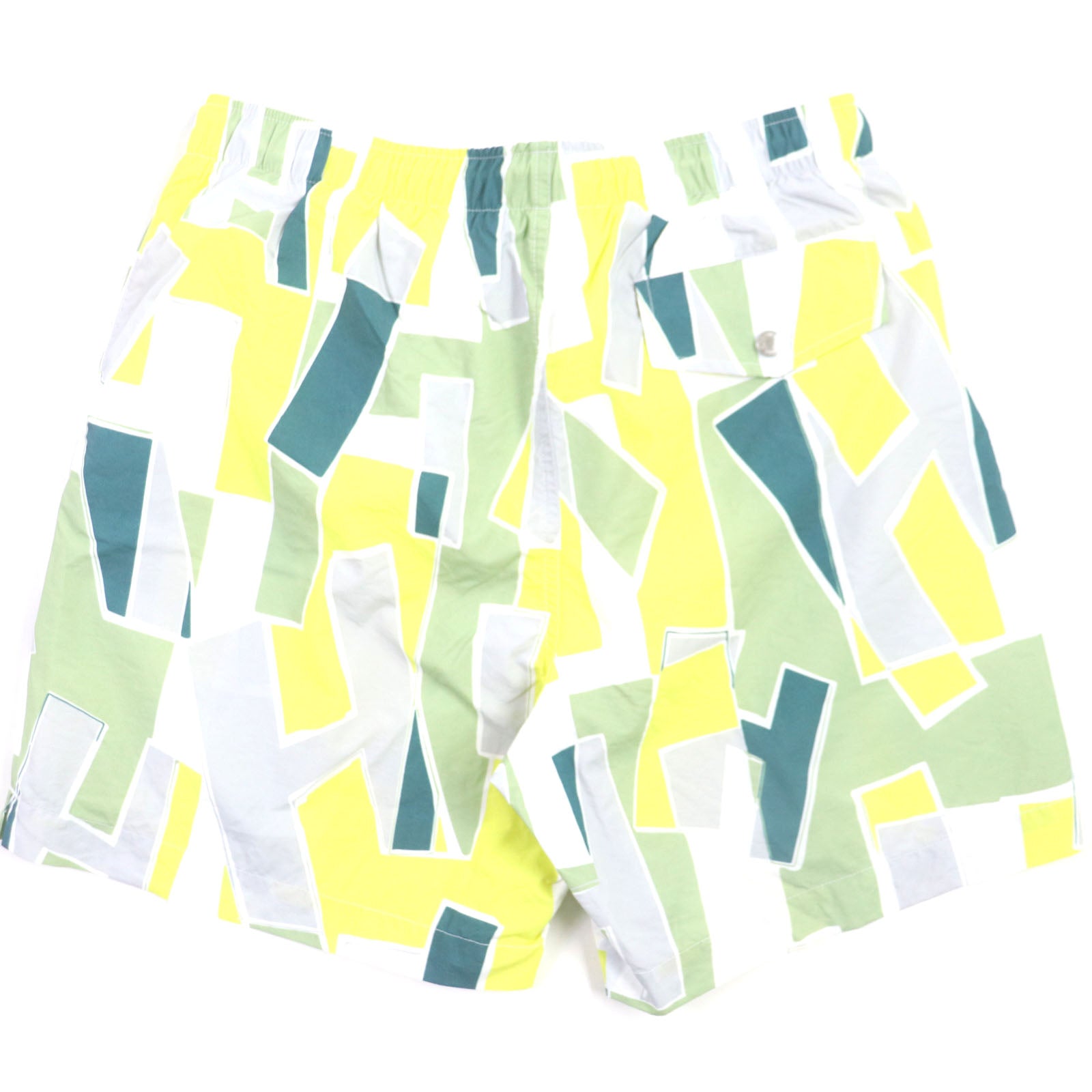 Hermes Nylon H Logo Silver Button Shorts