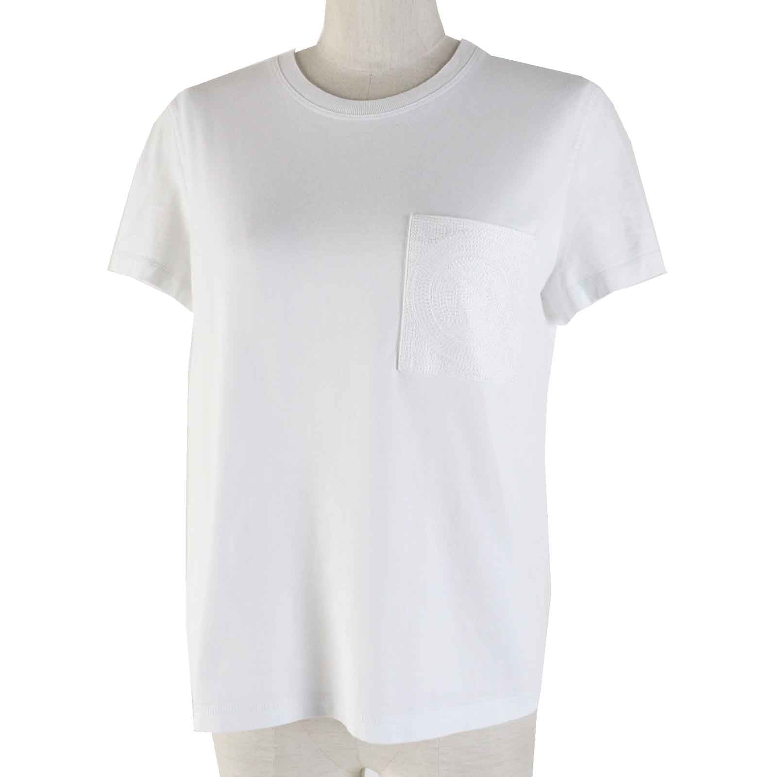 Hermes H Logo Embroidered T-Shirt Women