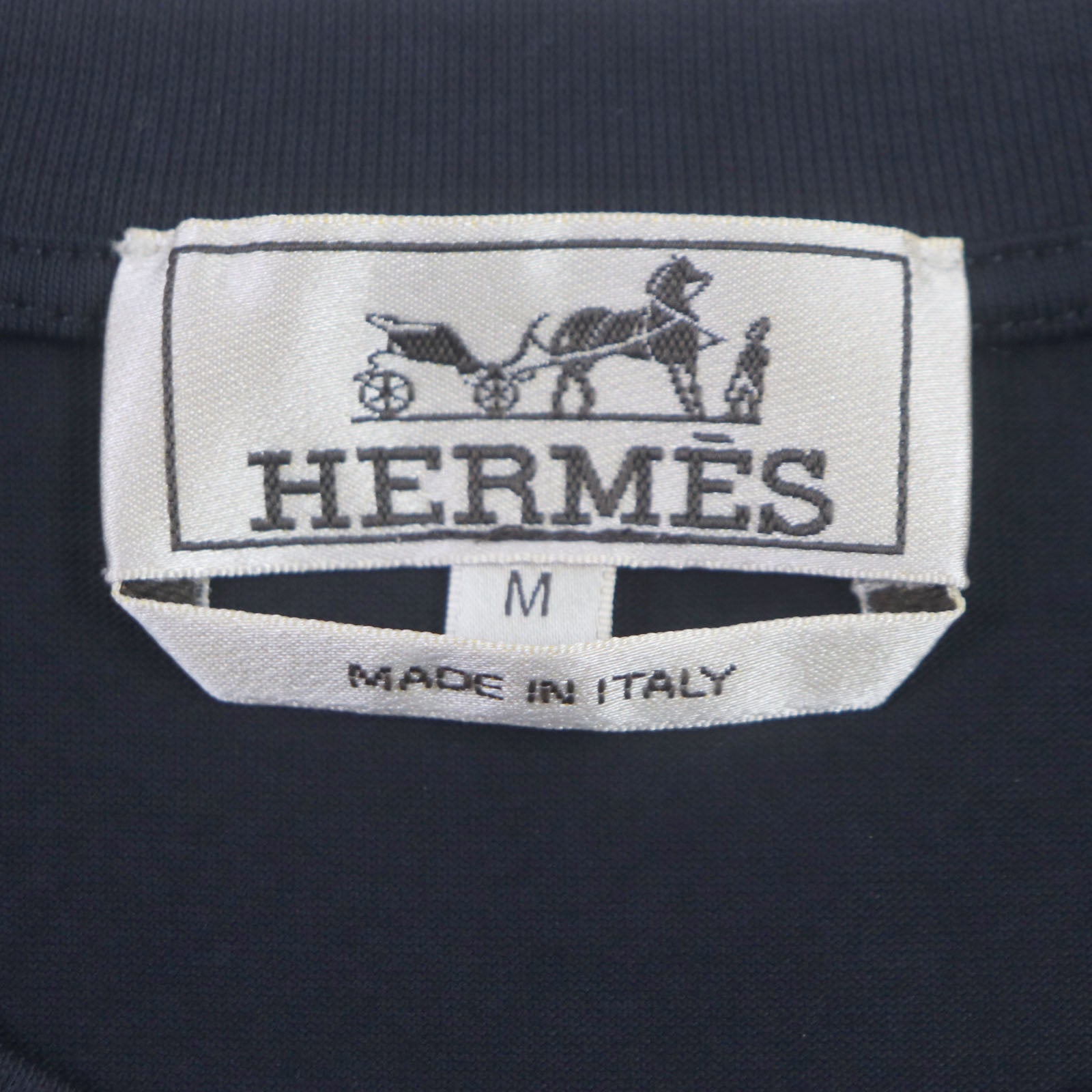 HERMES Cotton Crew Neck T-Shirt M