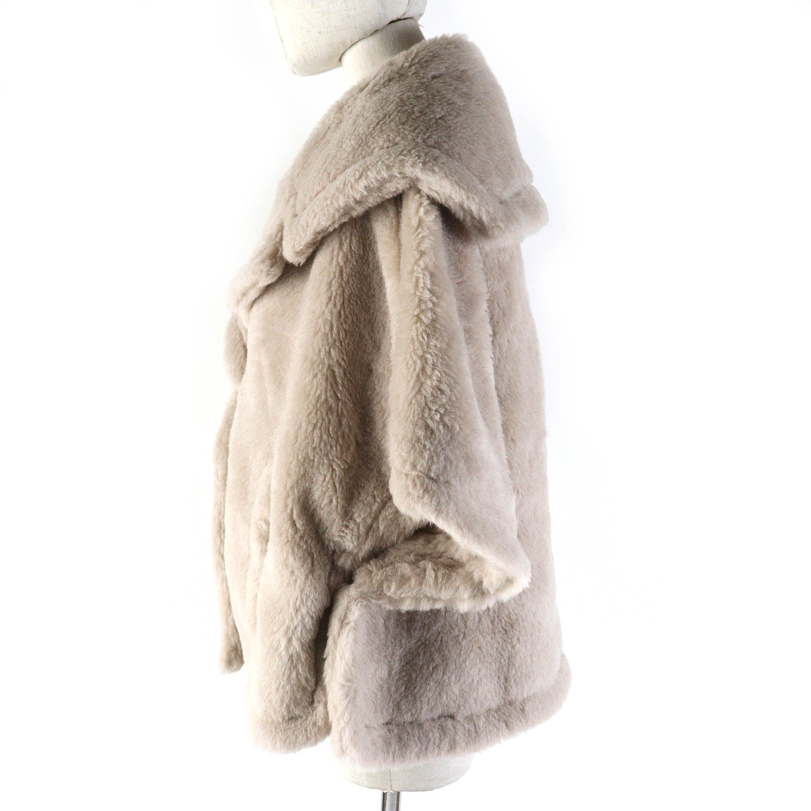 Max Mara Teddy Bear Alpaca Wool Cape Coat