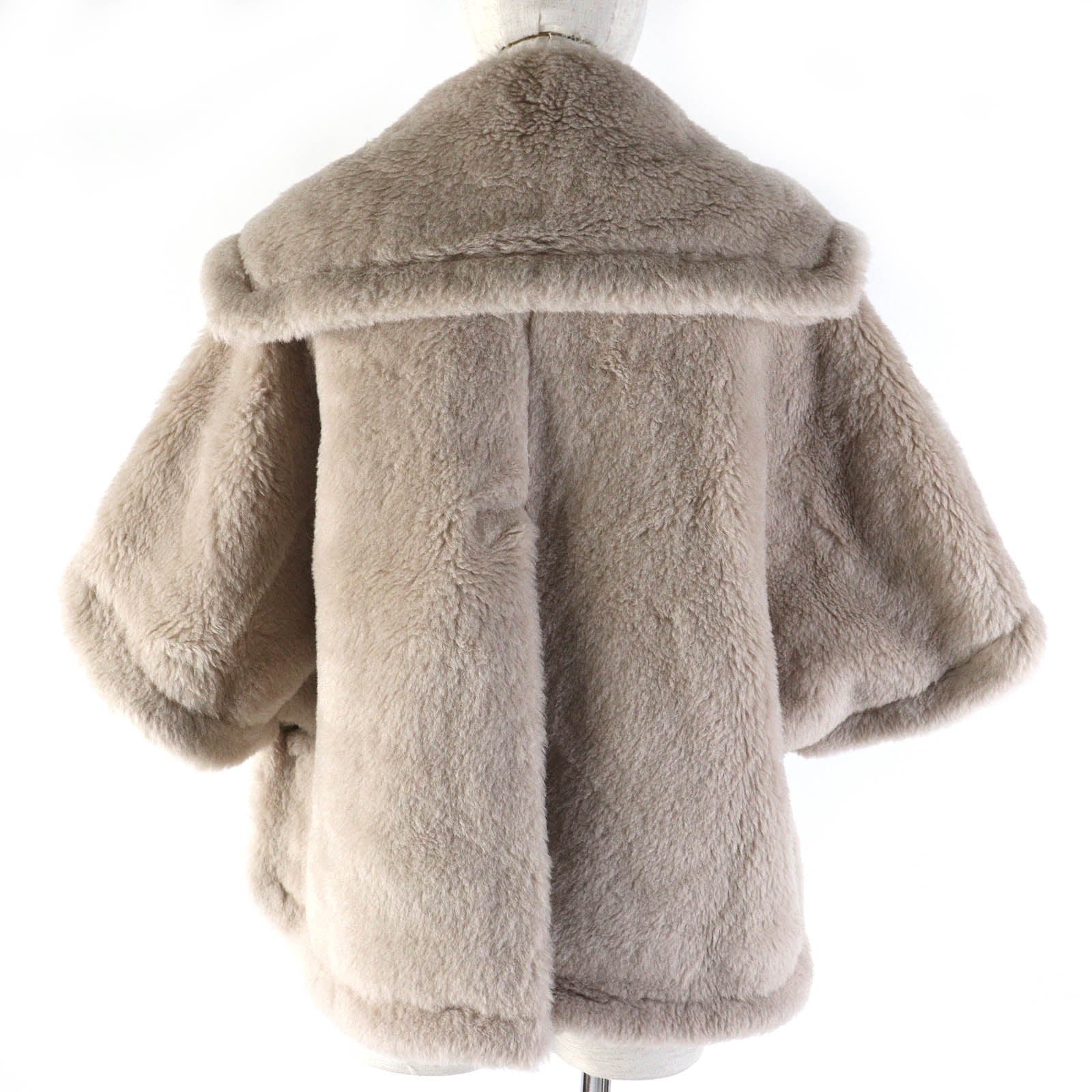 Max Mara Teddy Bear Alpaca Wool Cape Coat