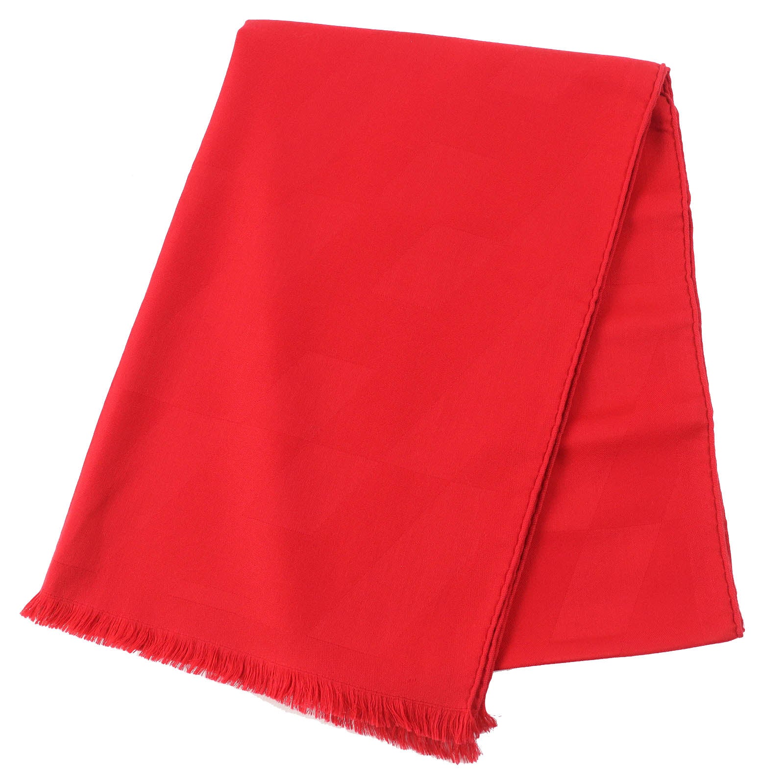 Hermes Etol Bias H Cashmere Silk Shawl Rouge