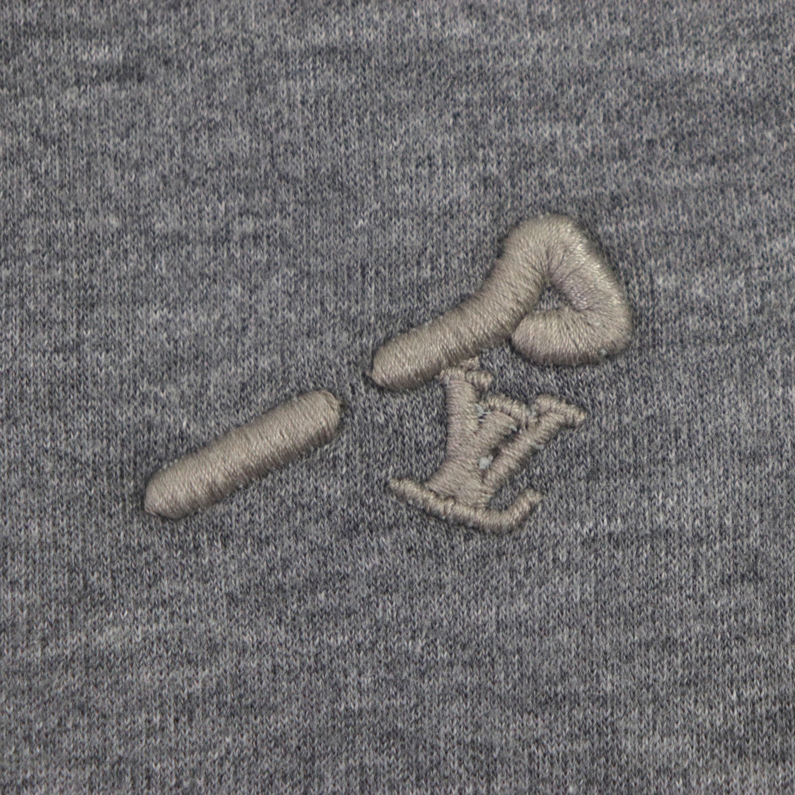 Louis Vuitton Cotton Polyamide Logo Sweatpants Gray