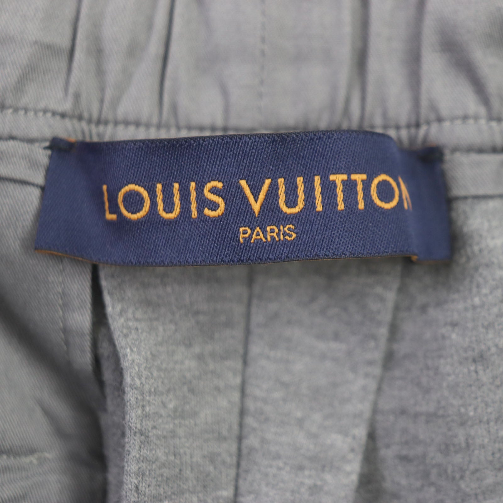 Louis Vuitton Cotton Polyamide Logo Sweatpants Gray