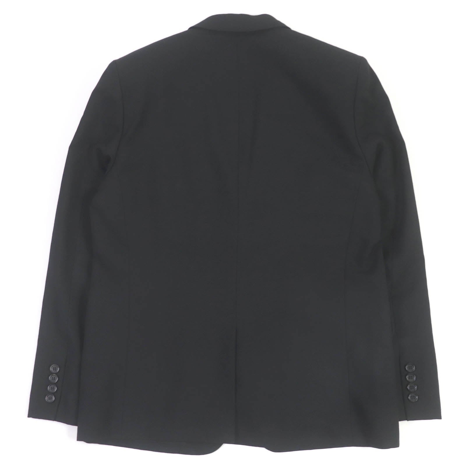 Saint Laurent Wool Smoking Jacket Black 46