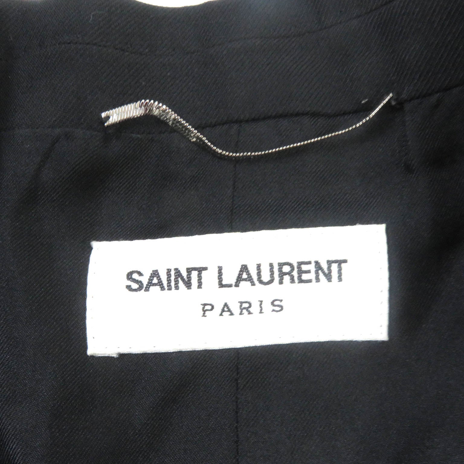 Saint Laurent Wool Smoking Jacket Black 46