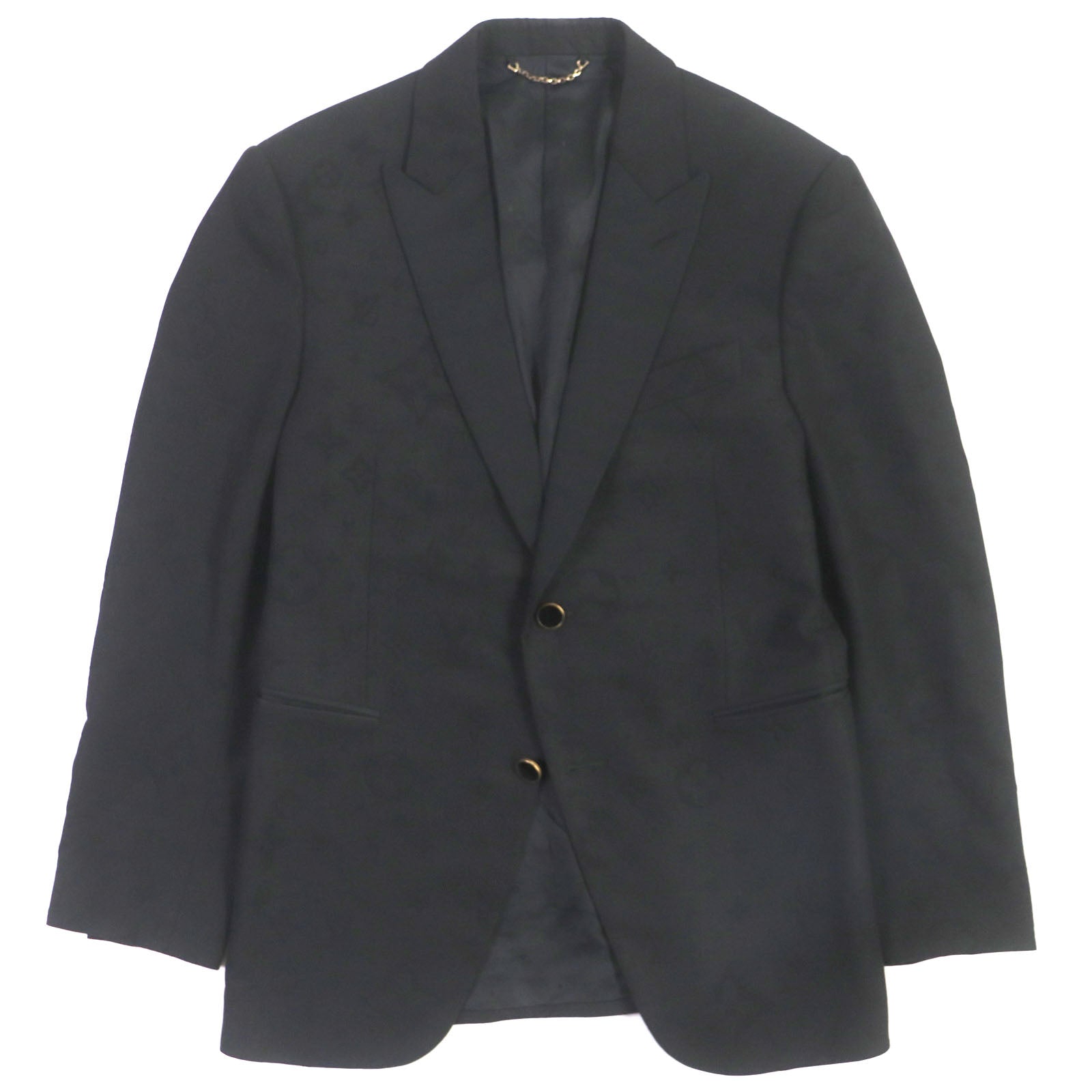 Louis Vuitton Wool Silk Blend Tailored Jacket