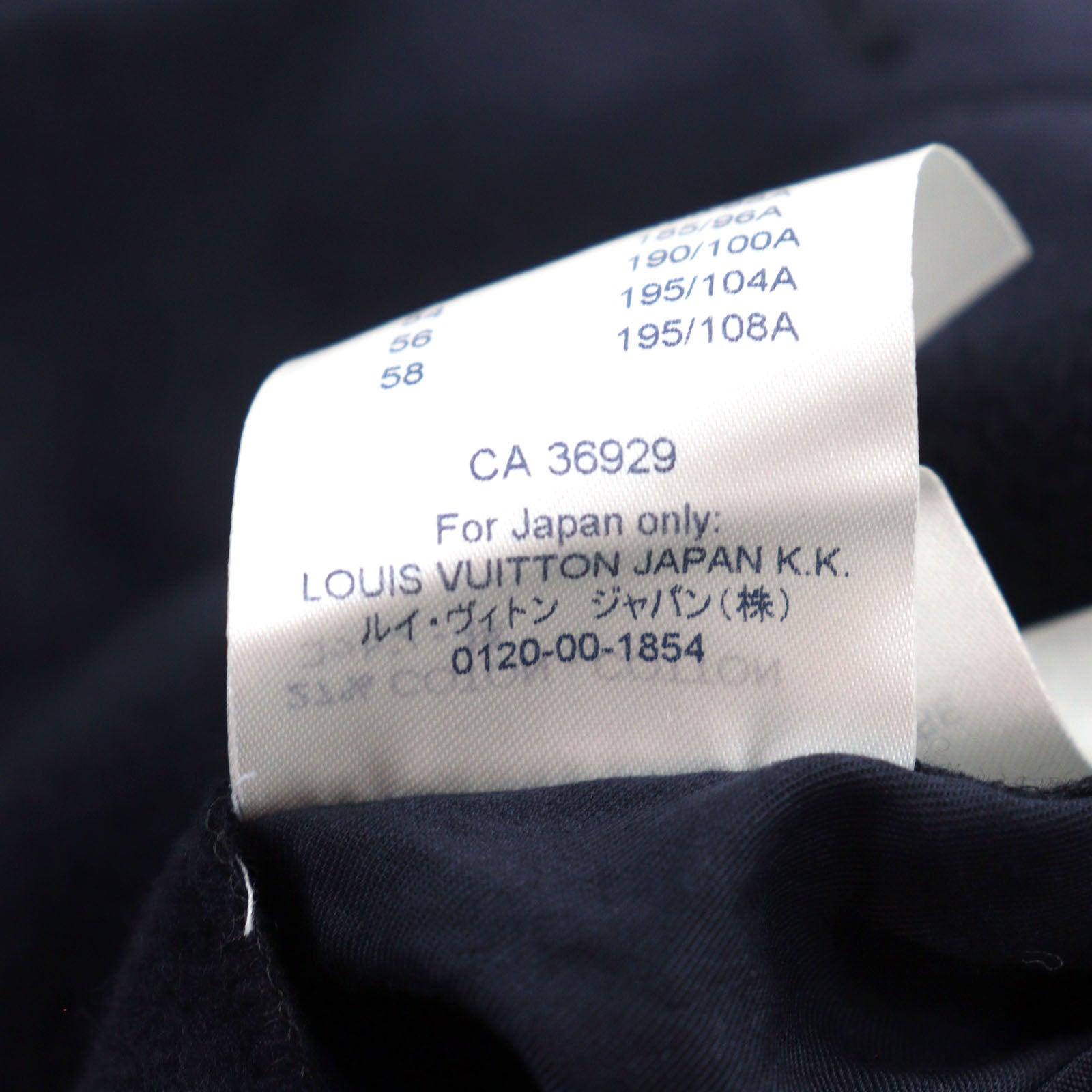 Louis Vuitton Cashmere Chester Coat Navy 52