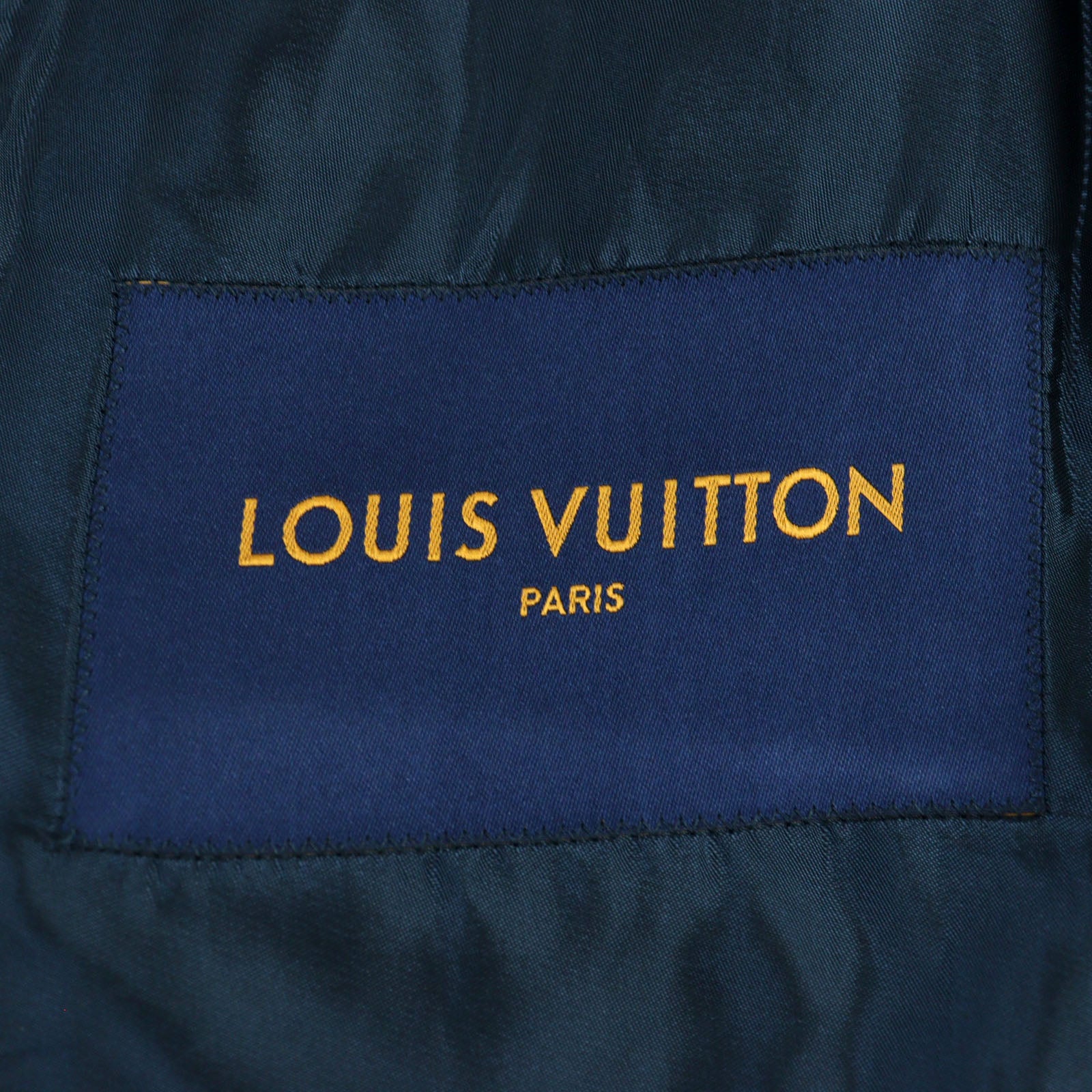 Louis Vuitton Cashmere Chester Coat Navy 52