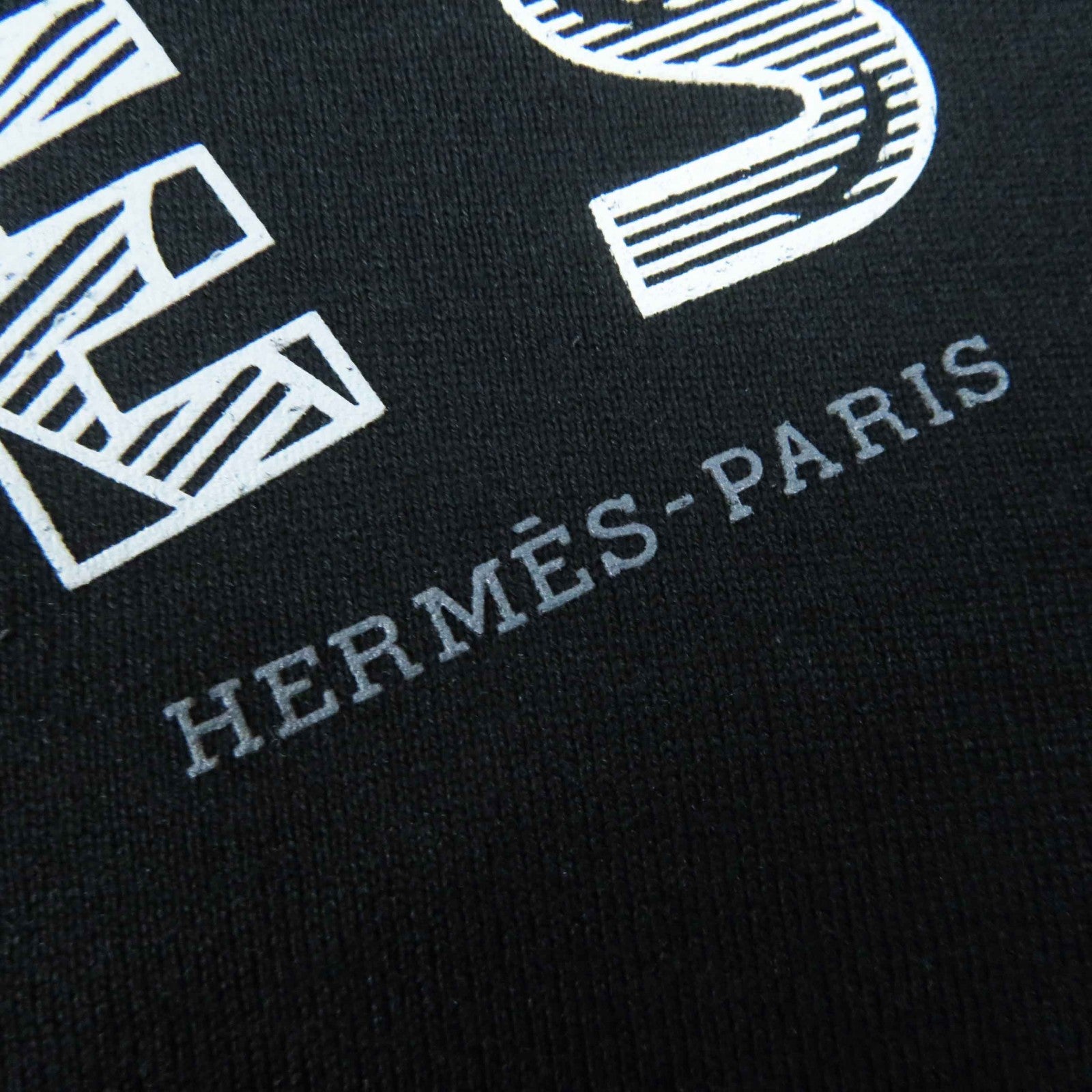 Hermes Cotton Short Sleeve T-shirt Black 34